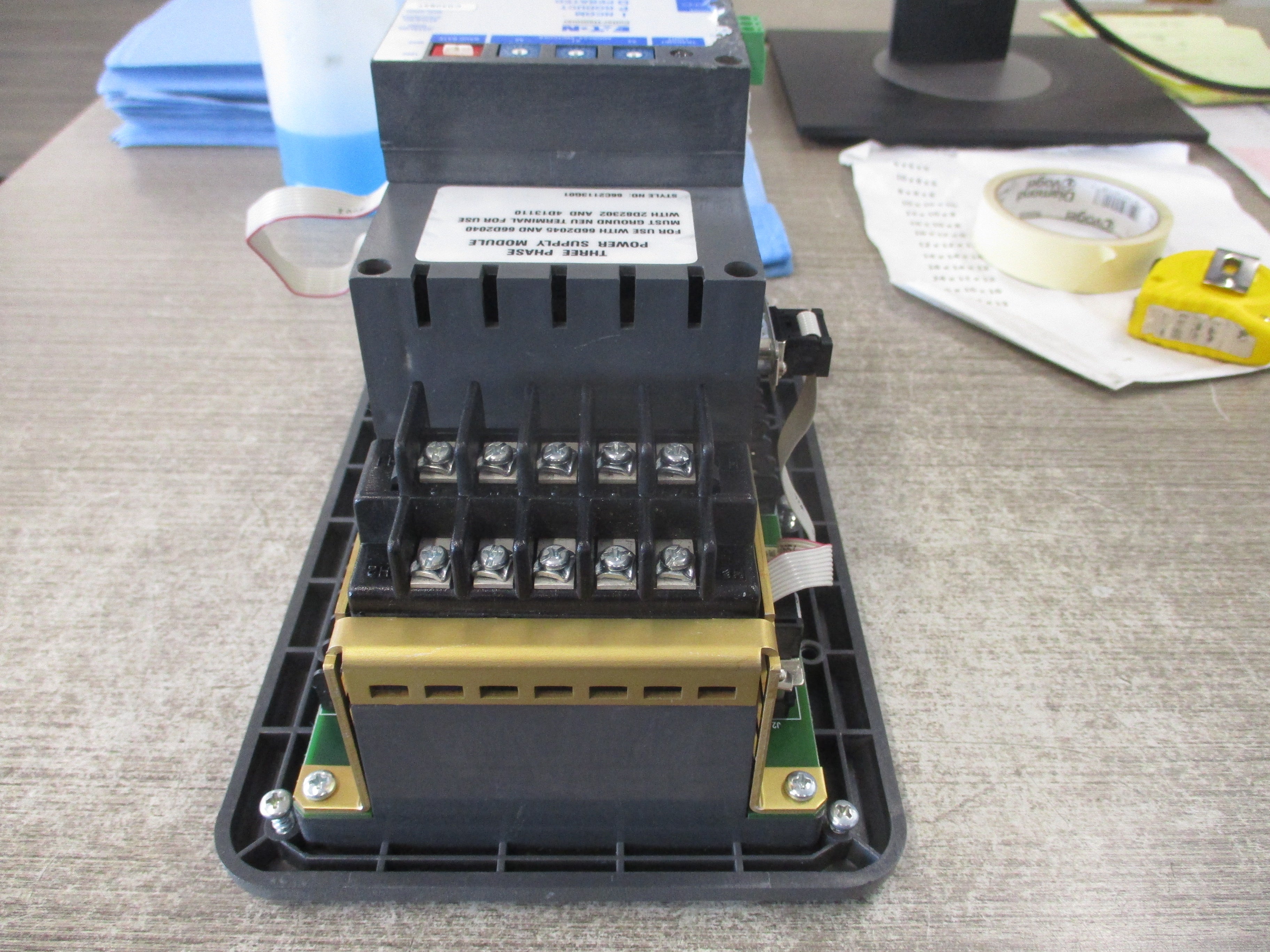 Cutler-Hammer IQA 6600 IQ Analyzer 66D2045G03 IPONI Module 3Ph Power Supply Module Used