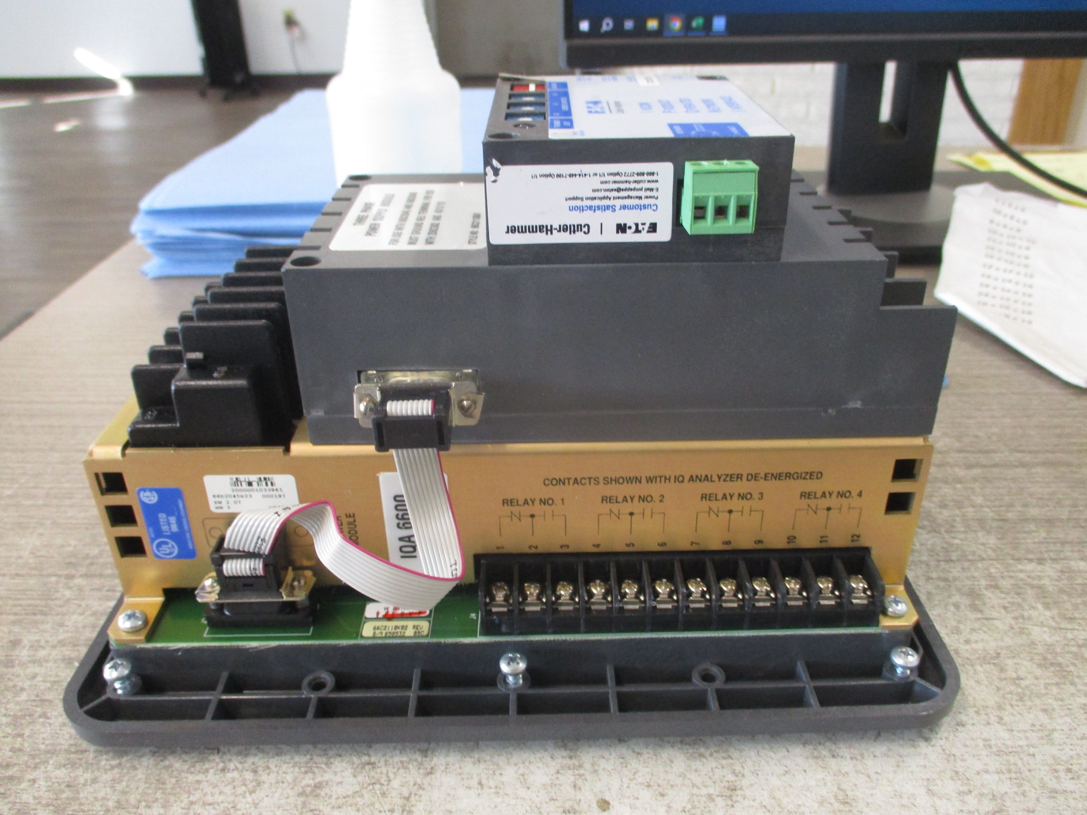 Cutler-Hammer IQA 6600 IQ Analyzer 66D2045G23 IPONI Module 3Ph Power Supply Module Used