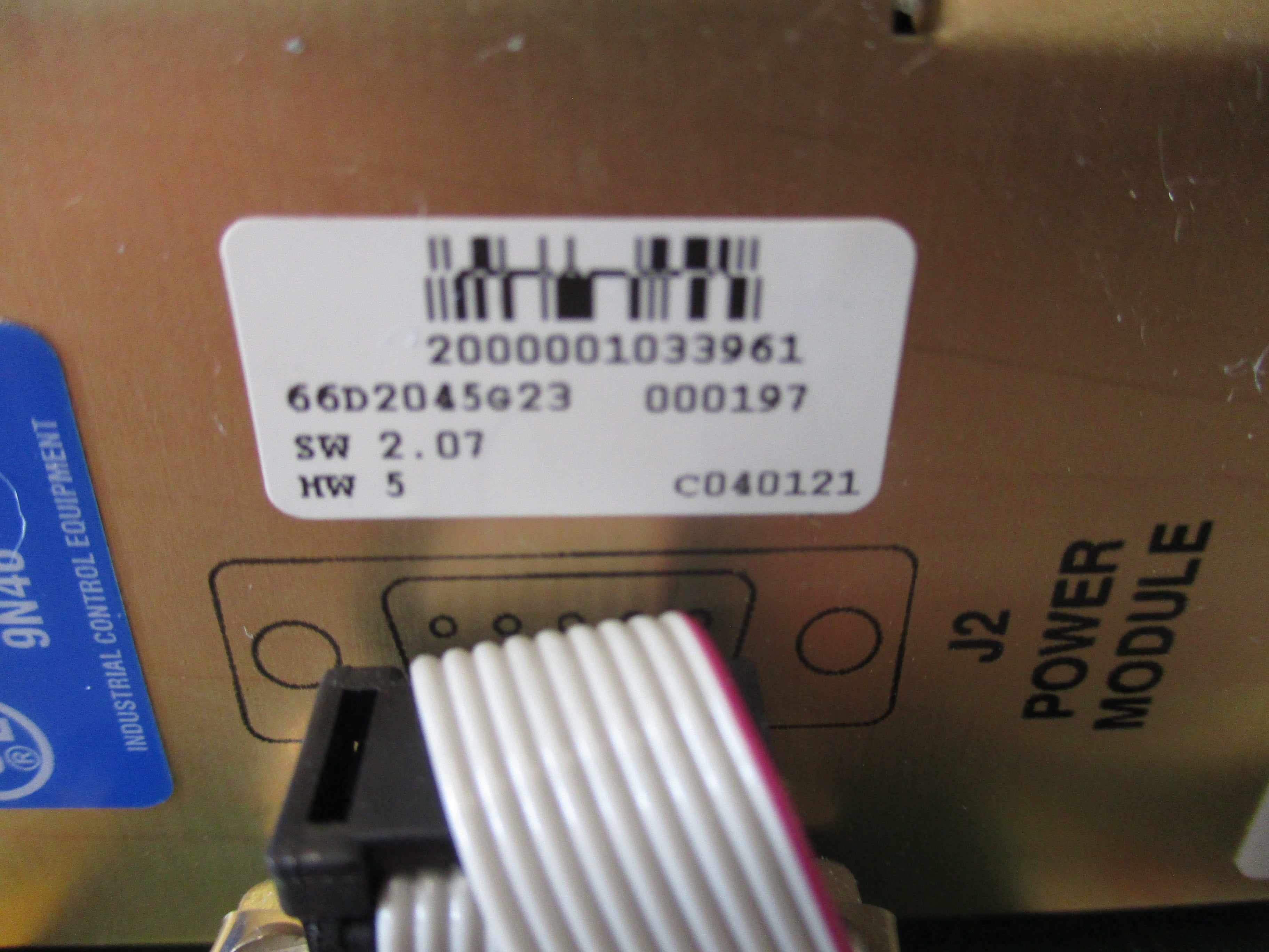 Cutler-Hammer IQA 6600 IQ Analyzer 66D2045G23 IPONI Module 3Ph Power Supply Module Used