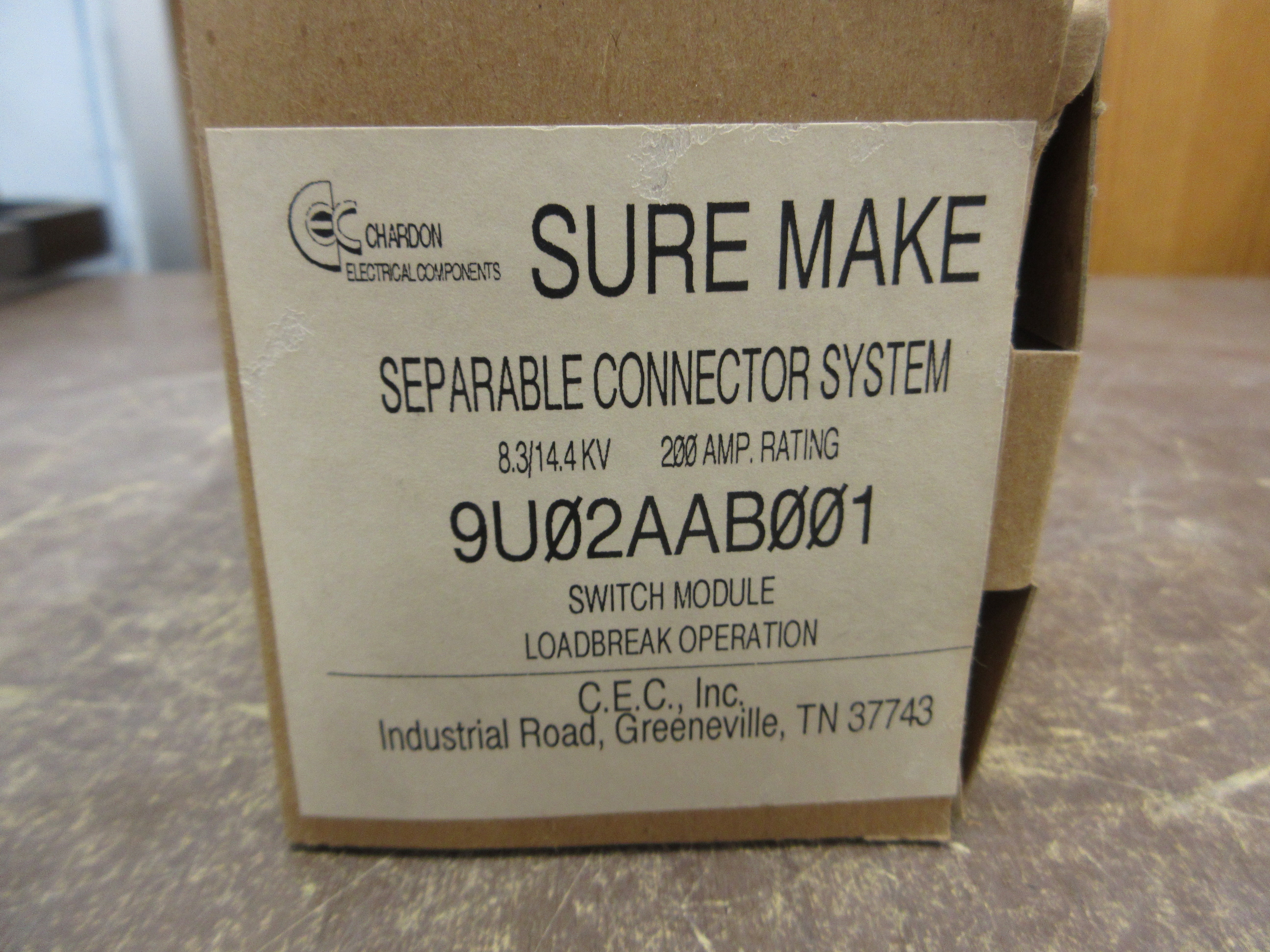 Chardon Sure Make Loadbreak Bushing Insert 9U02AAB001 200A 8.3/14.4kV
