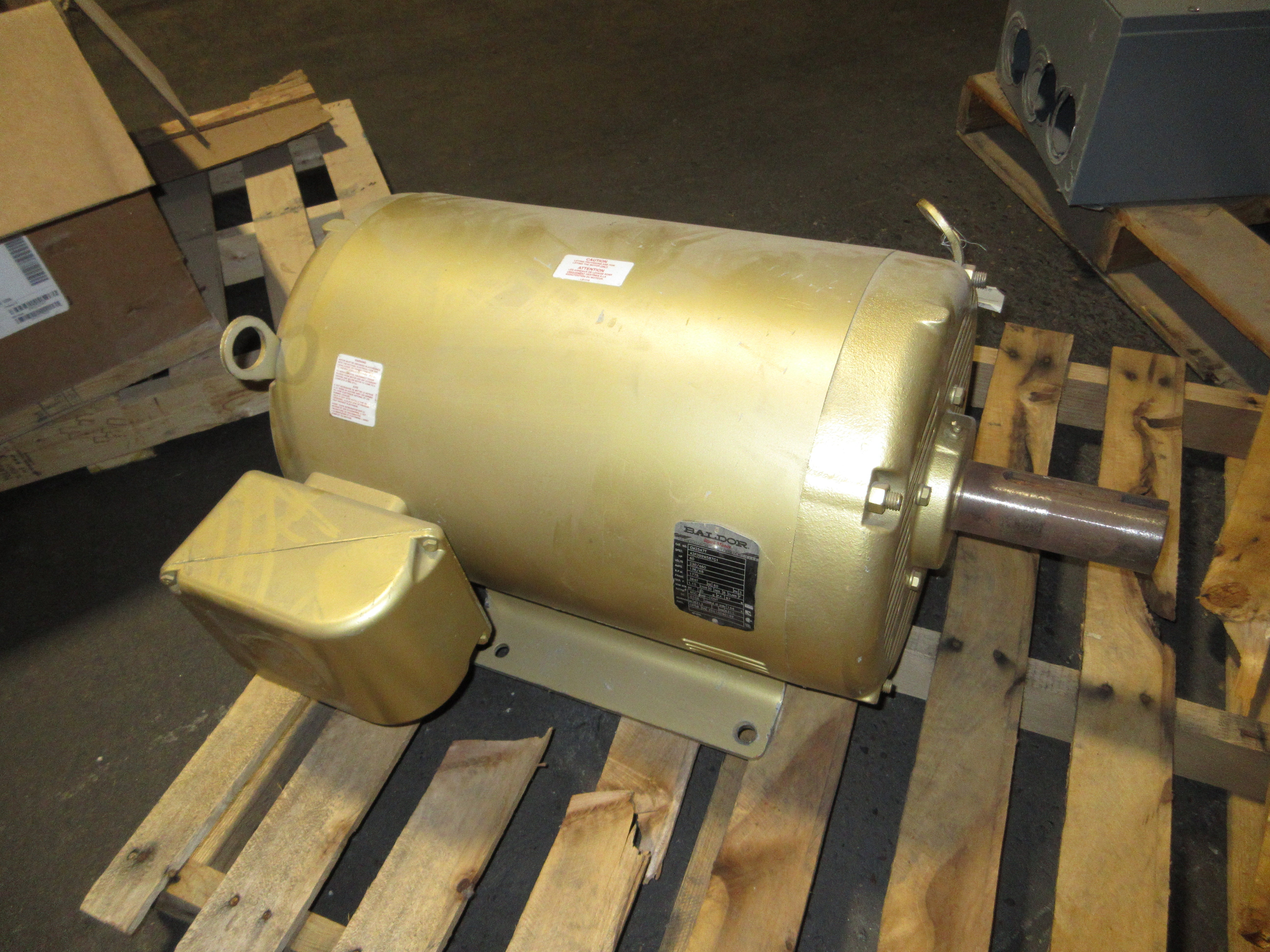 Baldor Motor EM2547T 60HP 1800RPM 230/460V 136/68A 3Ph 60Hz Frame: 364T Used