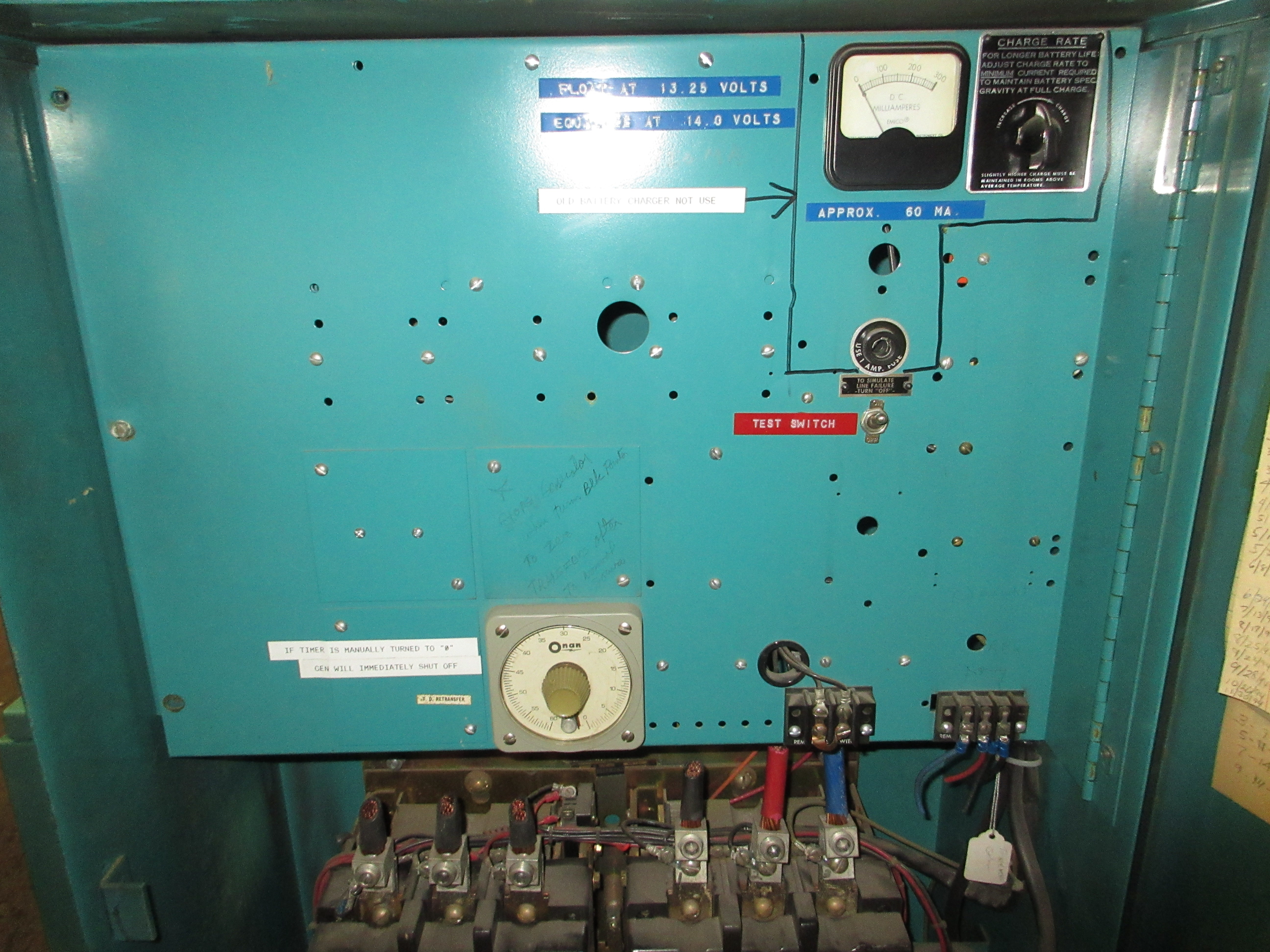 Onan Automatic Transfer Switch LTDU200-4/11280E 200A 120/208V 3Ph 4W 60Hz Used