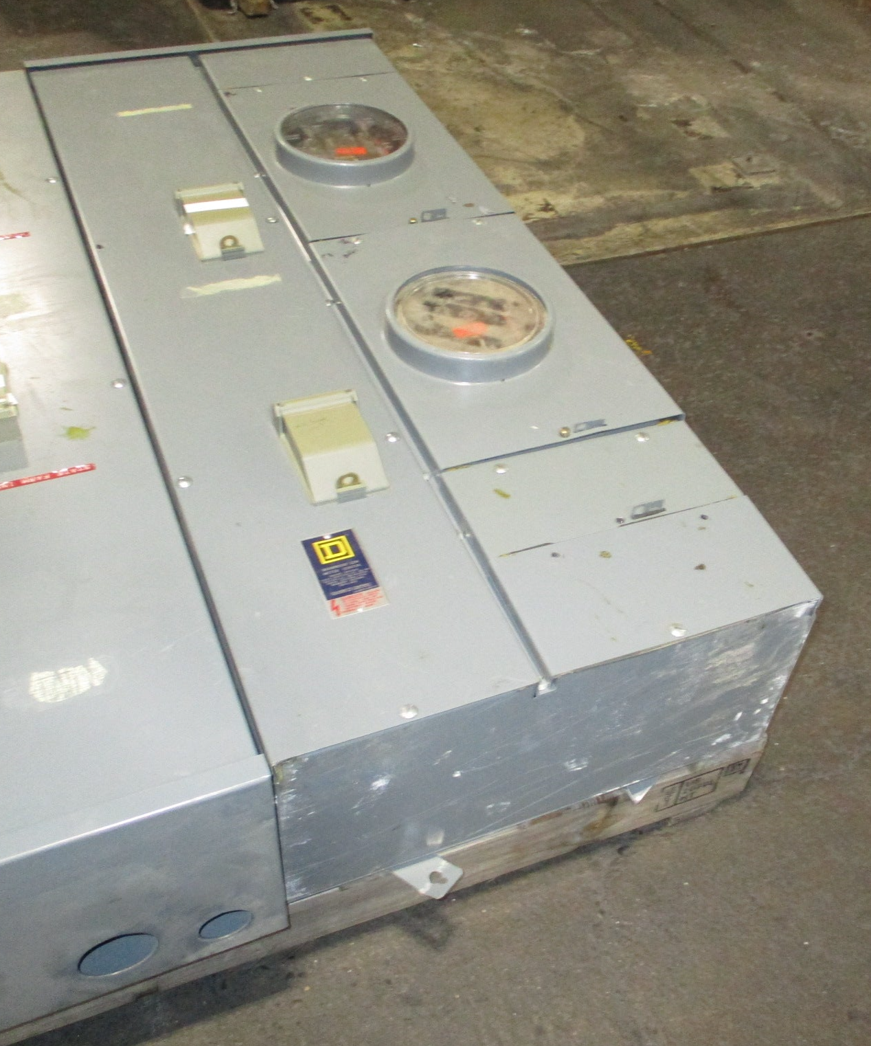 Square D EZ Meter-Pak Meter Stack EZM 742-200R Ser. 2 1200A 2-Position Used