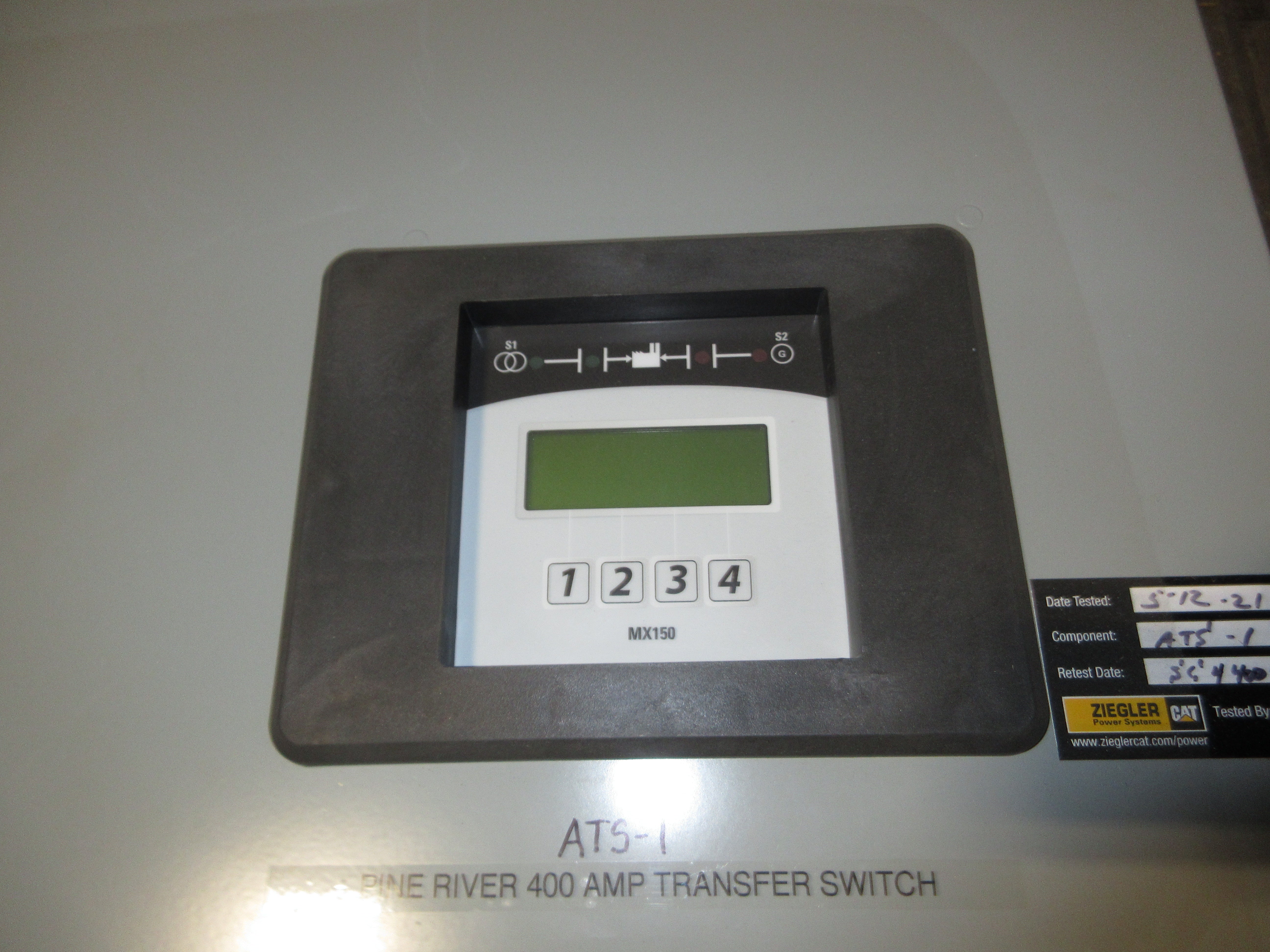 CAT Automatic Transfer Switch CTG 400A 277/480V 3Ph 60Hz Used