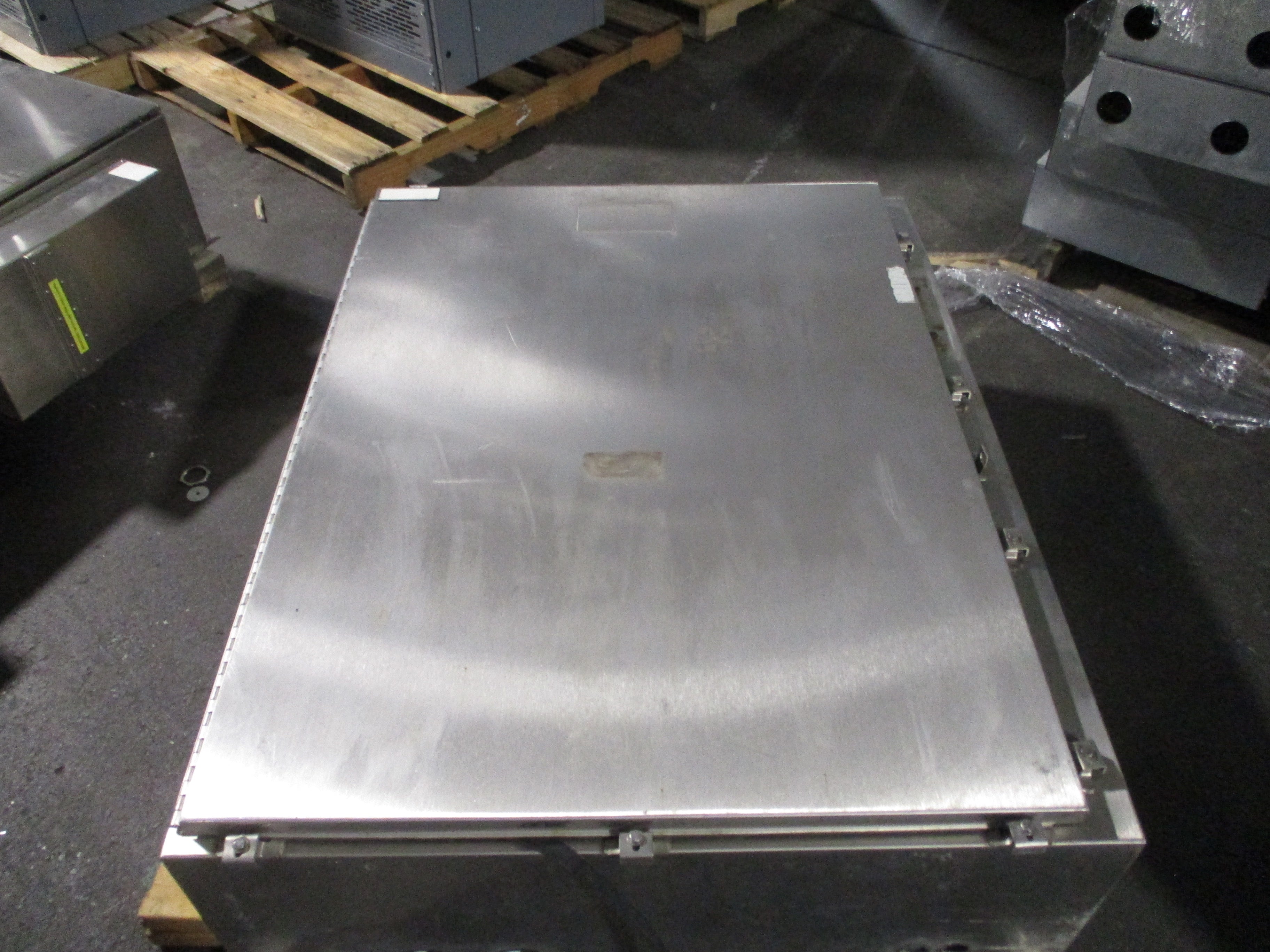 Rohn Stainless Steel Enclosure Size: 48"X38"X12" Used