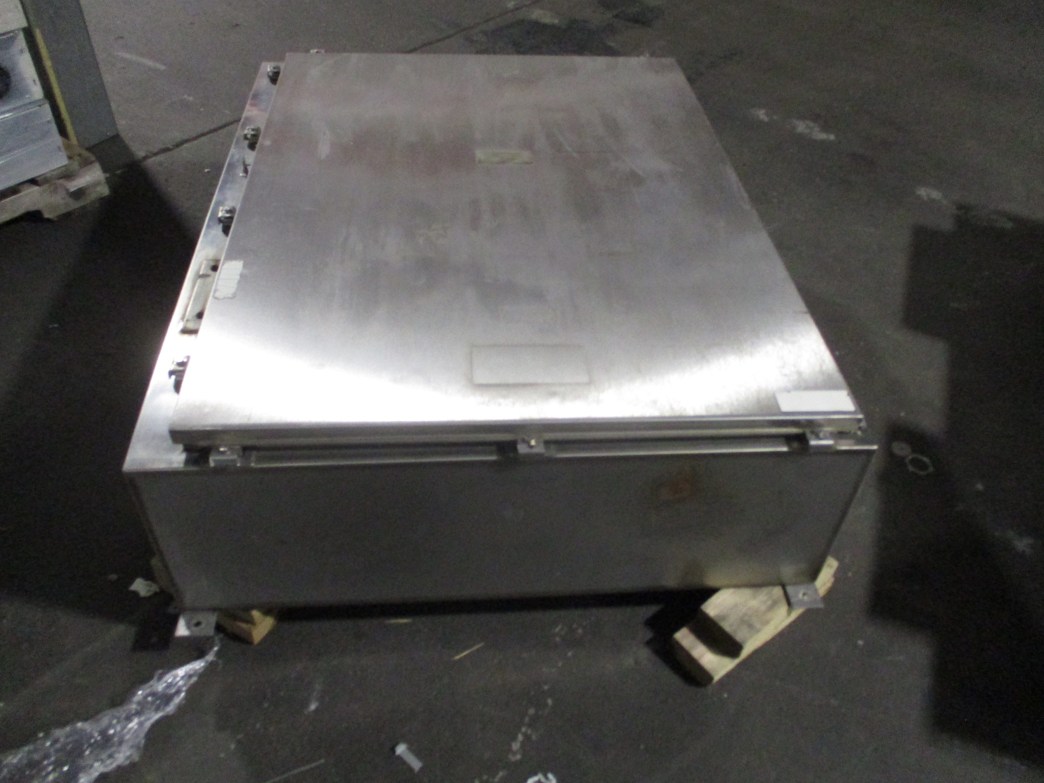 Rohn Stainless Steel Enclosure Size: 48"X38"X12" Used