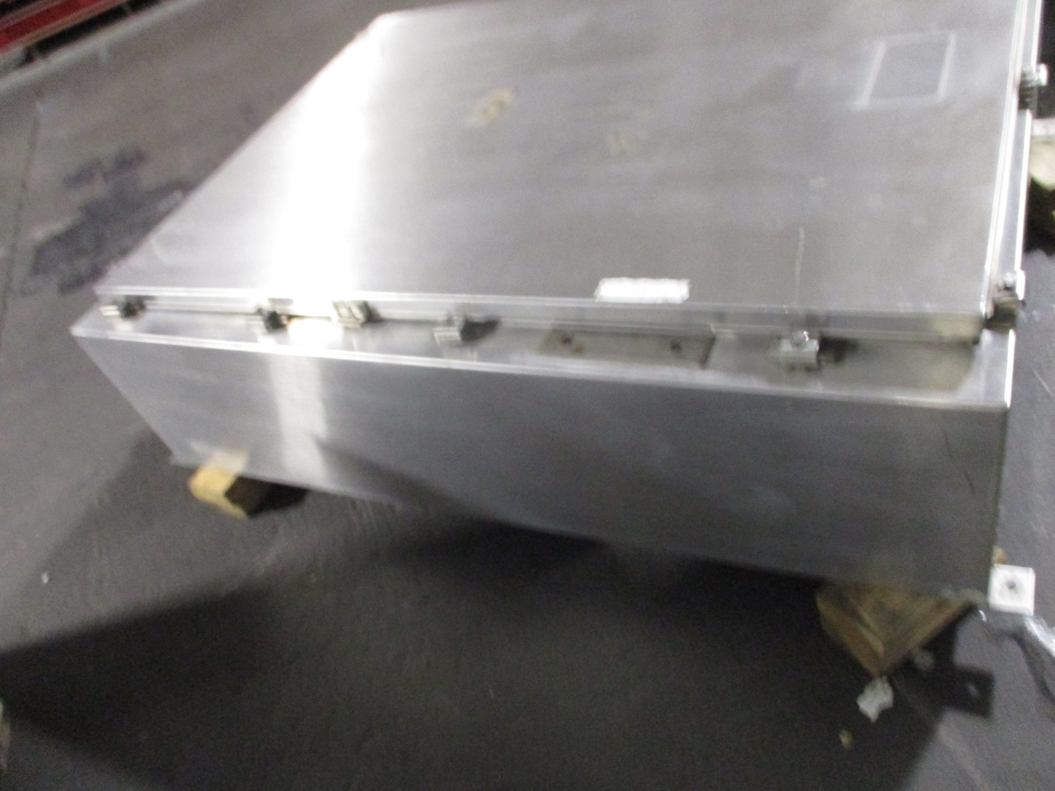 Rohn Stainless Steel Enclosure Size: 48"X38"X12" Used