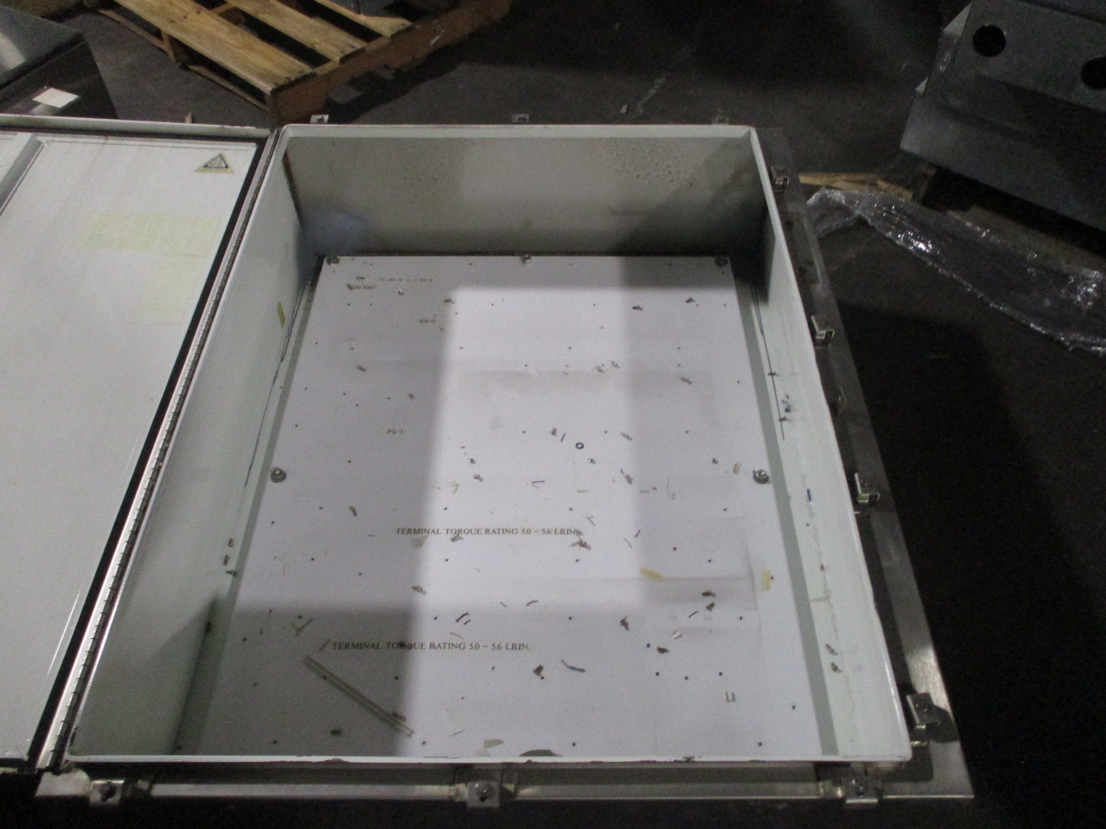 Rohn Stainless Steel Enclosure Size: 48"X38"X12" Used