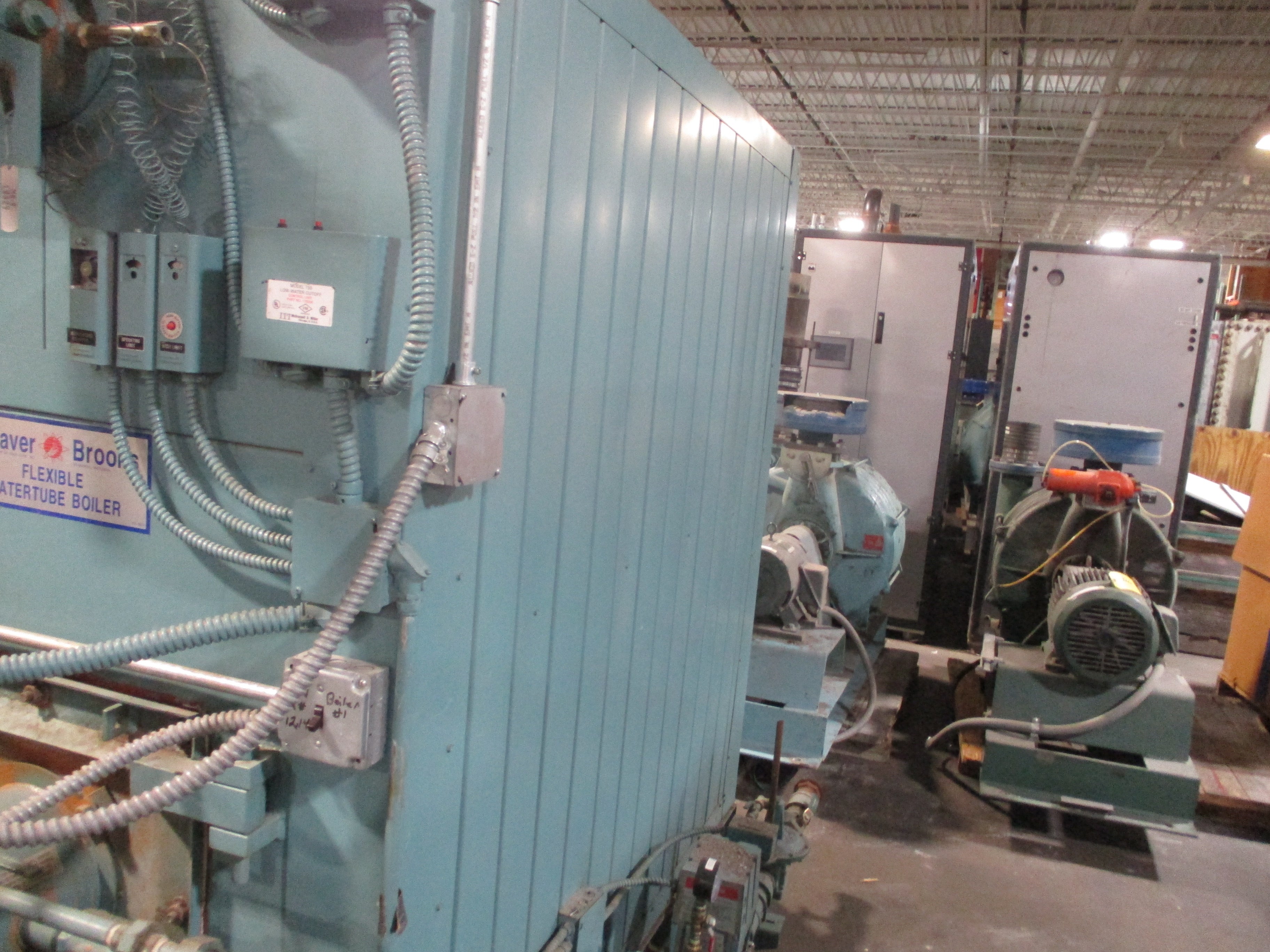 Cleaver Brooks FLX Watertube Boiler FLX 250 60HP 160PSI Hot Water Nat Gas Burner