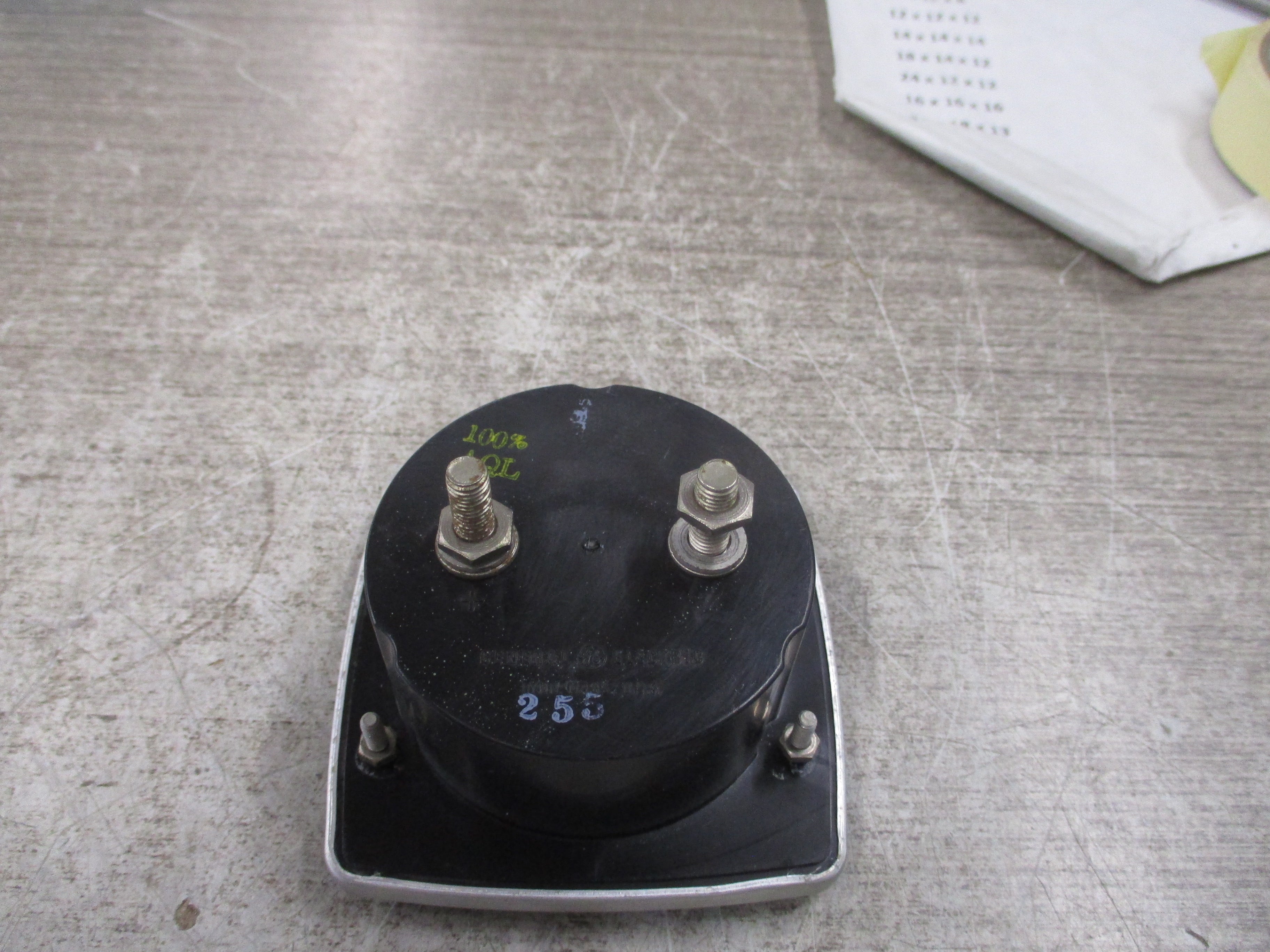 GE DC Voltmeter 50-162011PZPZ2JWB Range: 0-150V Used