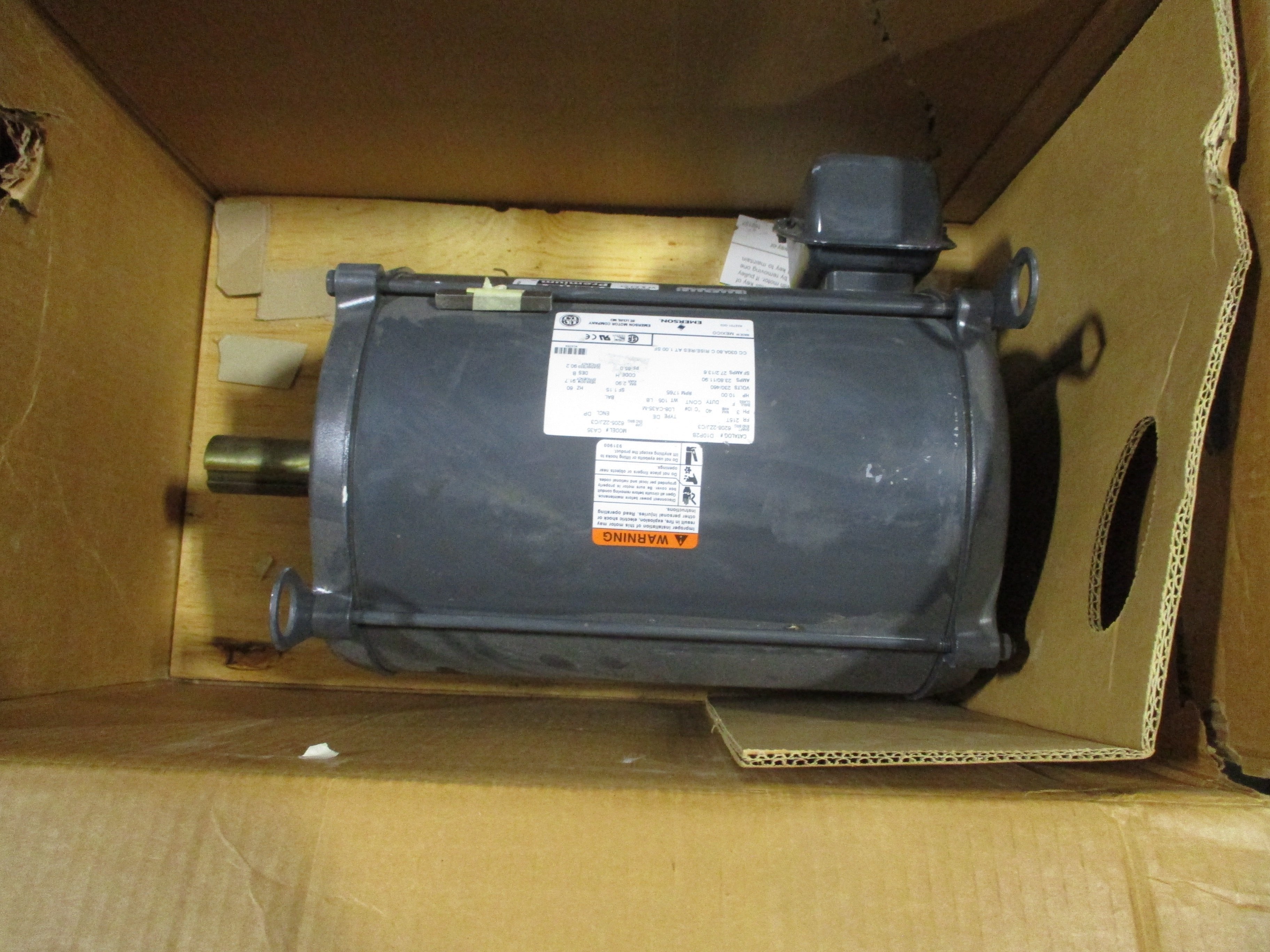 Emerson CA35 10.00HP 230/460V 1800RPM 23.80/11.90A 60Hz 3PH Frame: 215T Enclosur