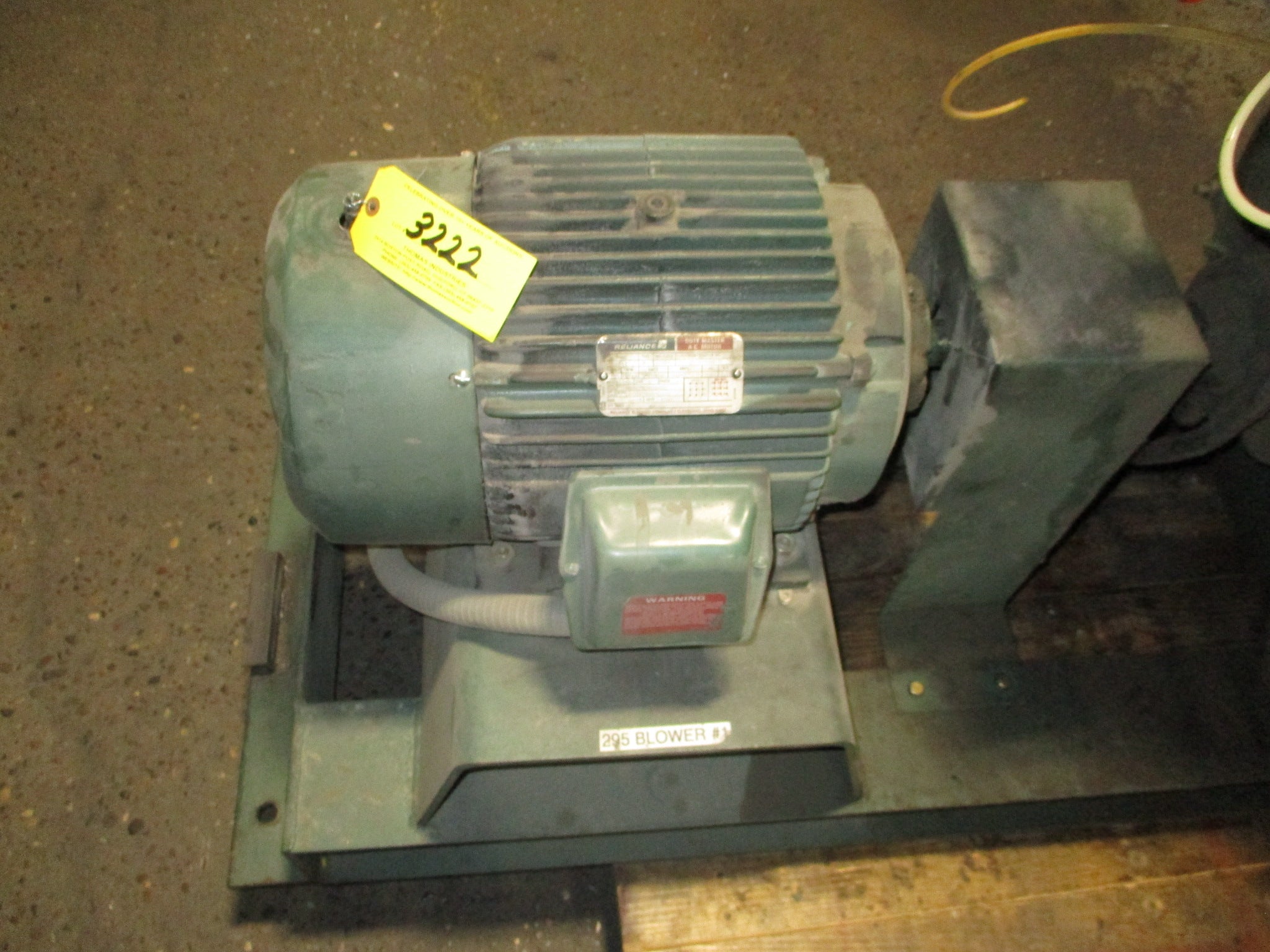 Lamson Centrifugal Blower 516-0-6-AD 20HP 3510RPM 230/460V 60Hz 3Ph Used