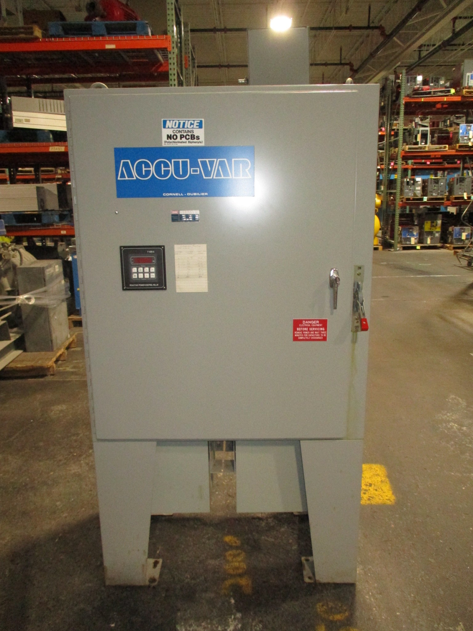 Cornell-Dubilier Accu-Var Capacitor Assembly IVT6300F50 300kVAR 480V 3Ph 60Hz