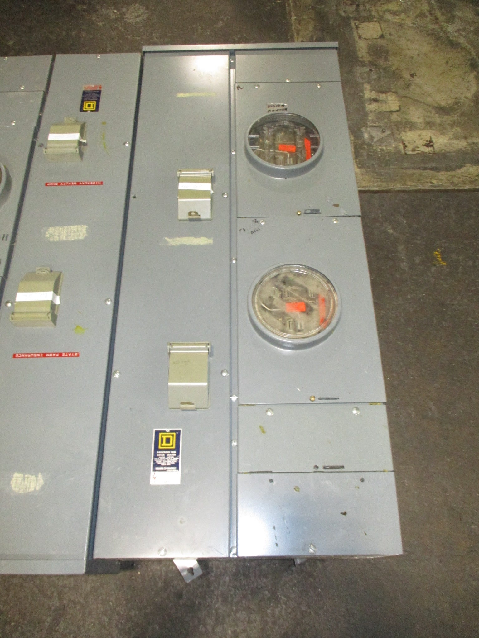 Square D EZ Meter-Pak Meter Stack EZM 742-200R Ser. 2 1200A 2-Position Used