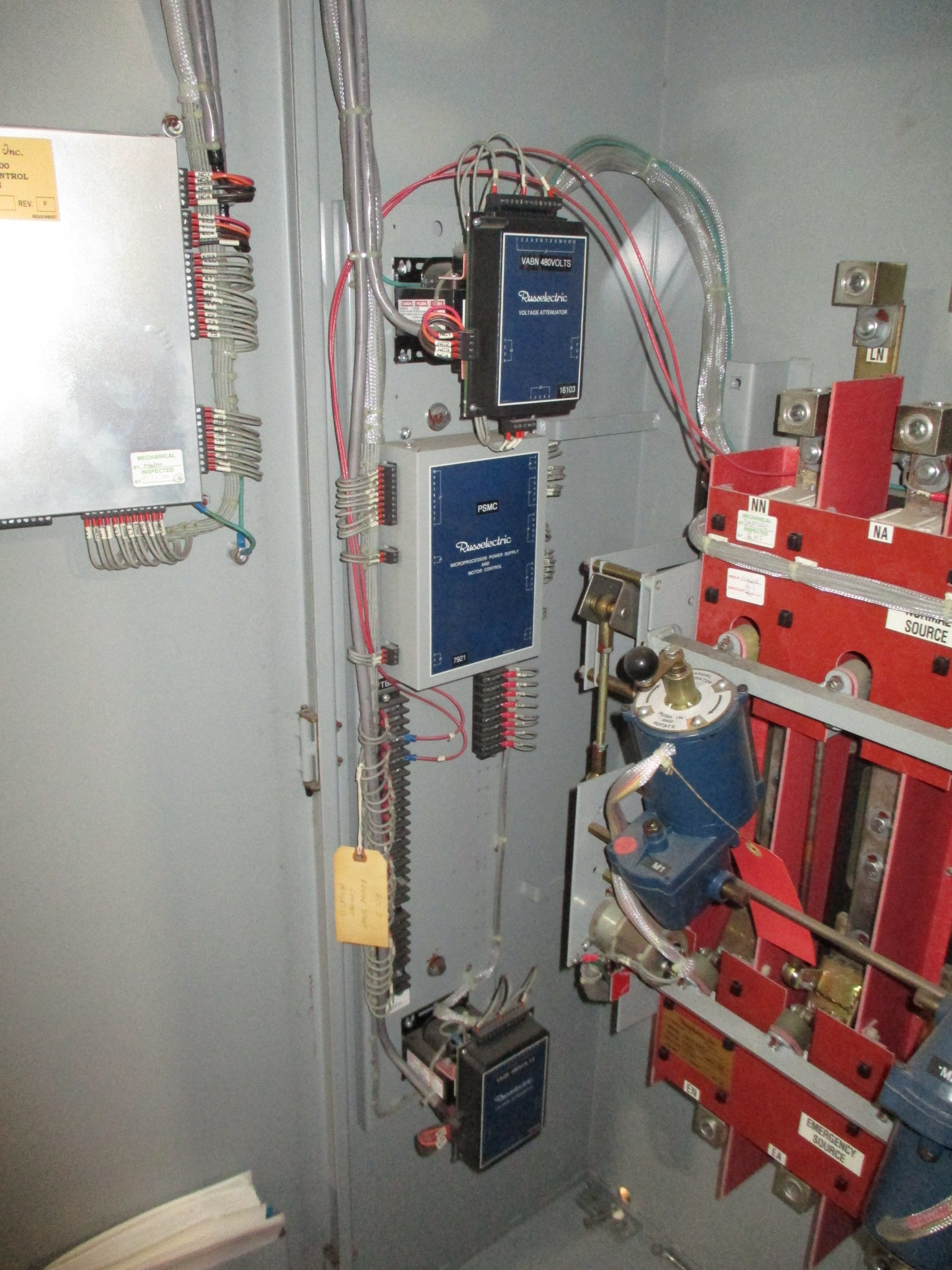 Russelectric Automatic Transfer Switch RMTD-4004CE 400A 277/480V 3Ph 4W 60Hz