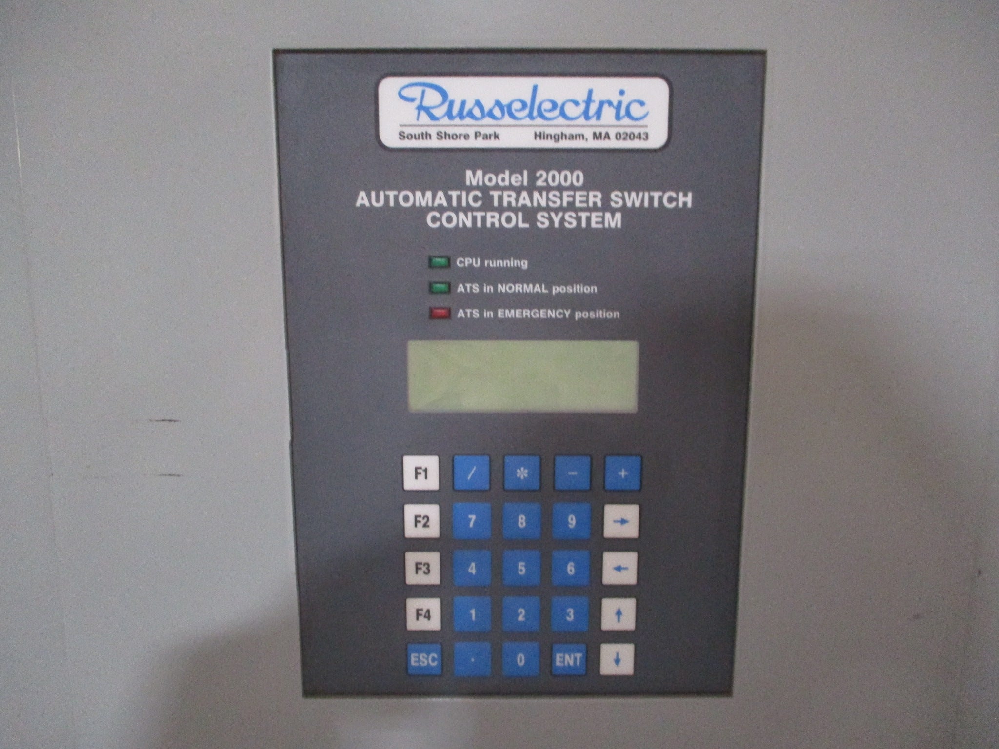 Russelectric Automatic Transfer Switch RMTD-4004CE 400A 277/480V 3Ph 4W 60Hz