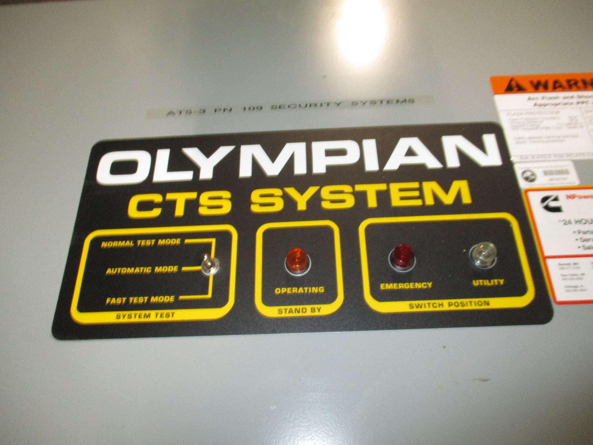 Generac Olympian Automatic Transfer Switch 00681-0 200A 120/208V Used