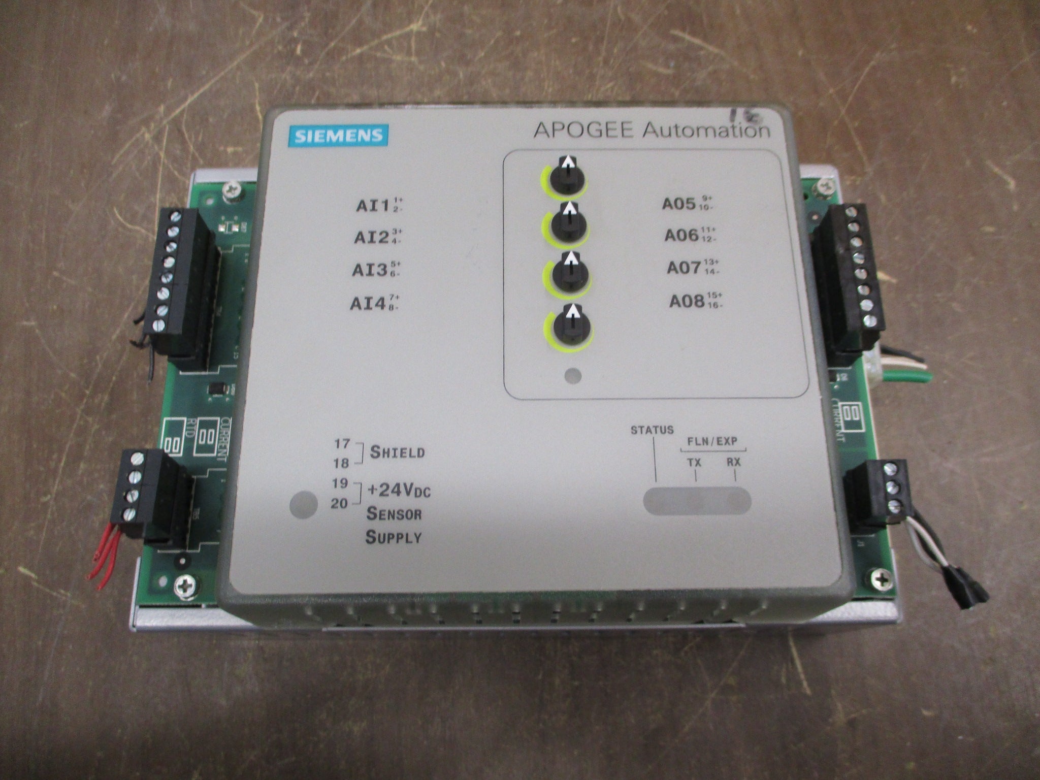 Siemens APOGEE Automation Analog Point Expansion Module 549-215 w/ HOA 4AI/4AO