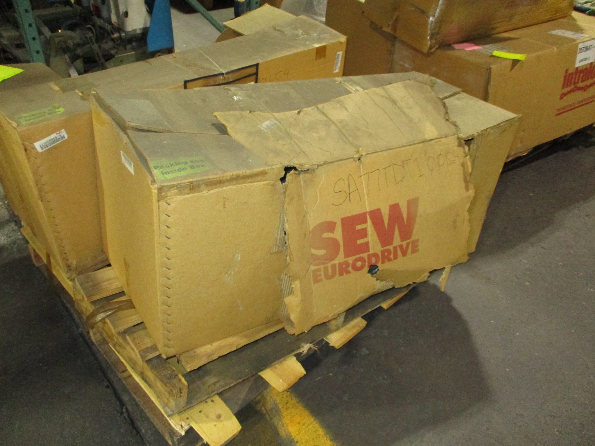 Sew-Eurodrive Gearmotor SA77/TDRE100LC4 5HP 54RPM Output 230/460V 60Hz 3Ph