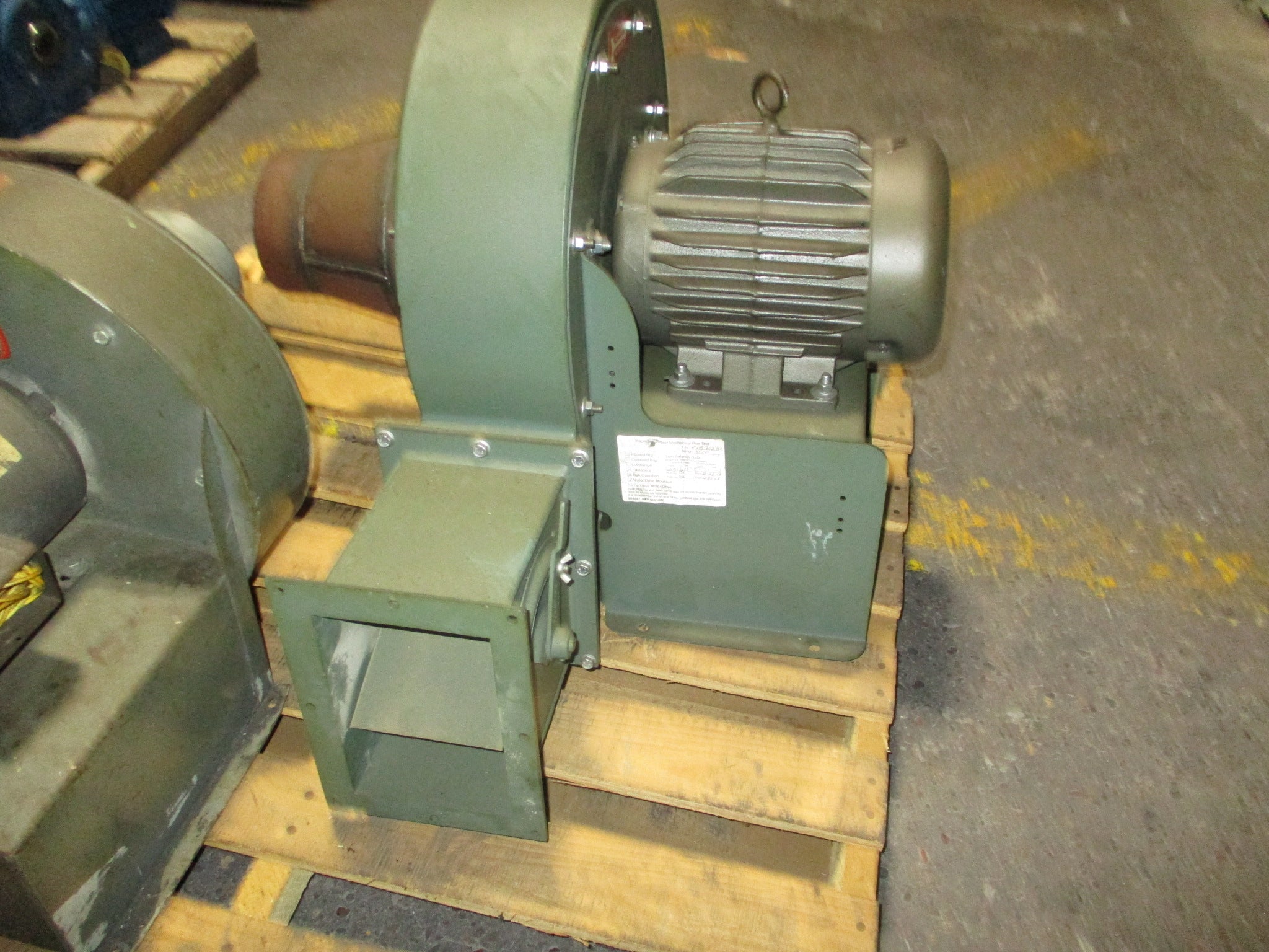 NYB Blower 270-1165 5HP 3500RPM 208-230/460V 3Ph 60Hz Used