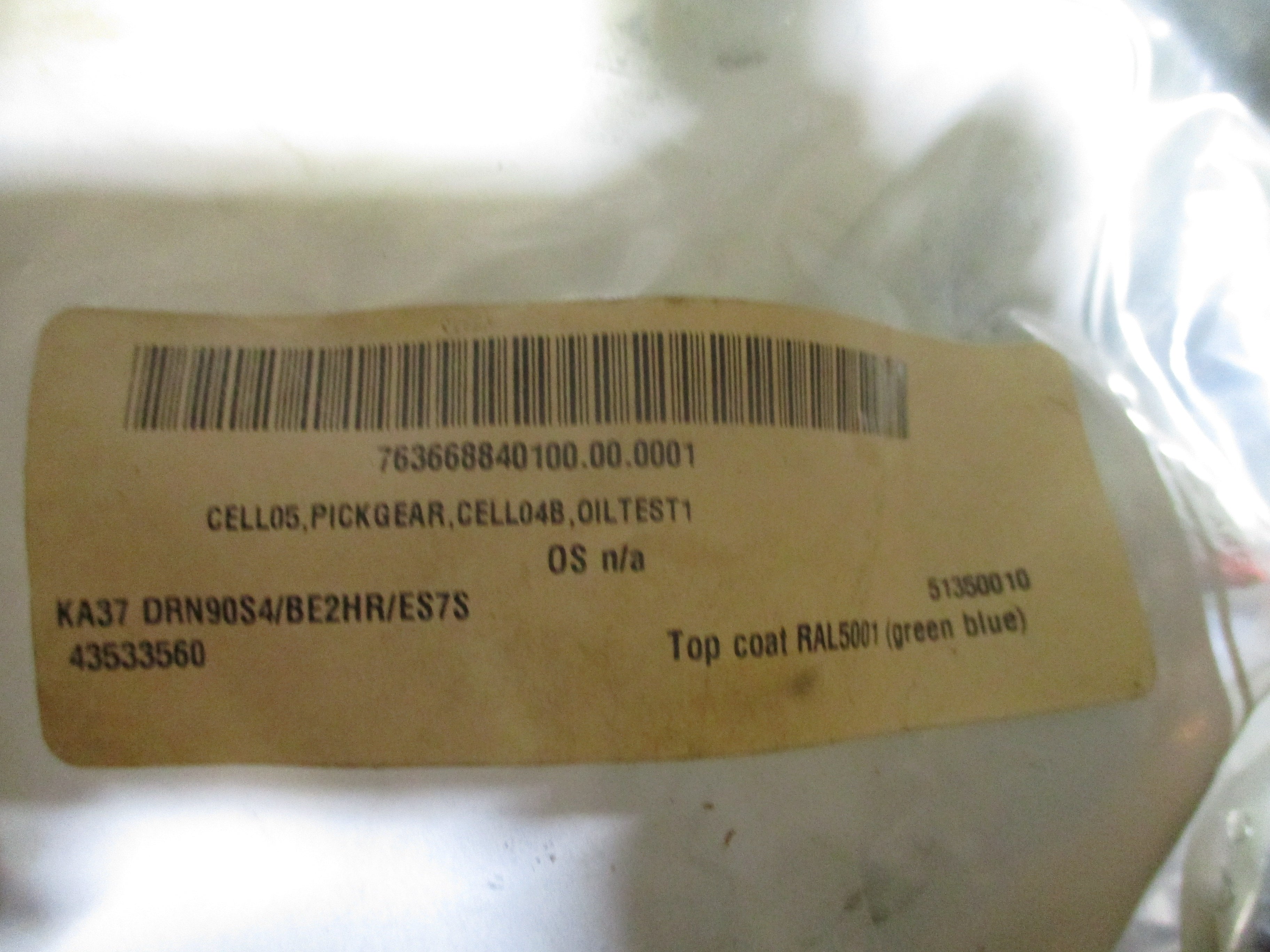 Sew-Eurodrive Gearmotor KA37 DRN90S4/BE2HR/ES7S 1.5HP 168 RPM Output 230/460V 3P