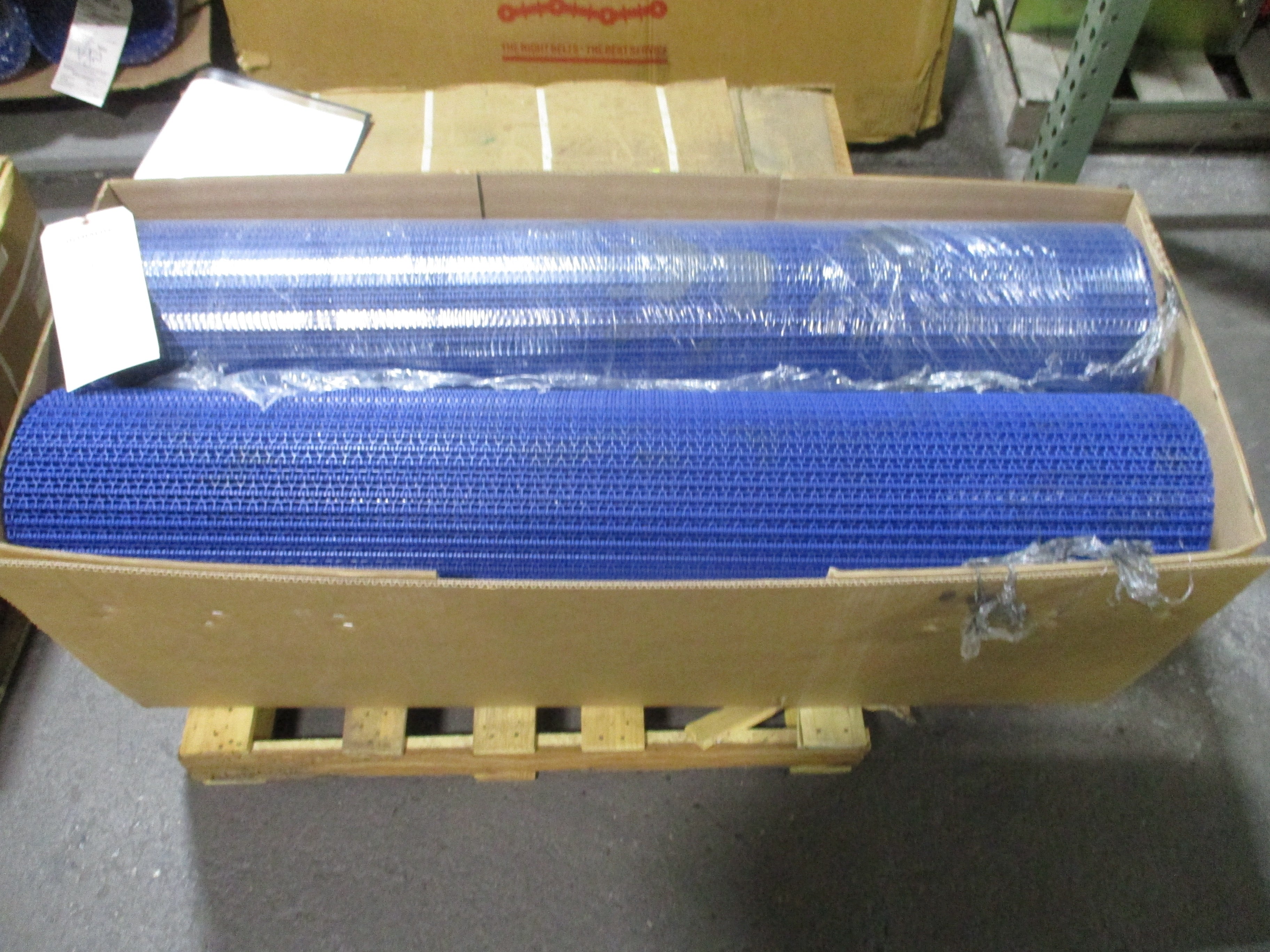 Intralox Series 1100 Flush Grid Belt 202493 / 56975135 Width: 47.9in Length: 60.0ft Acetal Blue New Surplus