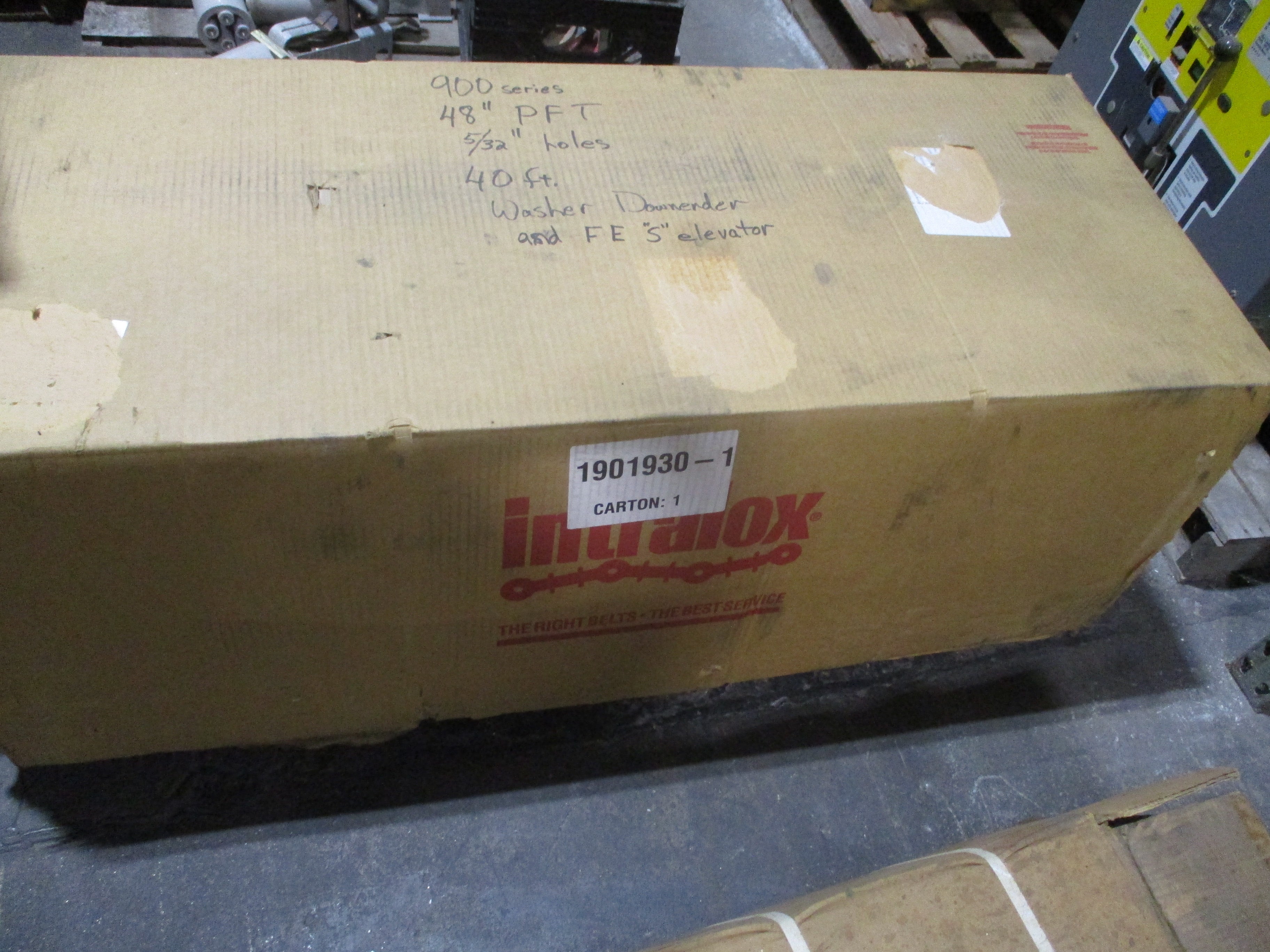 Intralox Series 900 Perforated Flat Top Belt 28657 Width: 47.9in Length: 40.07ft
