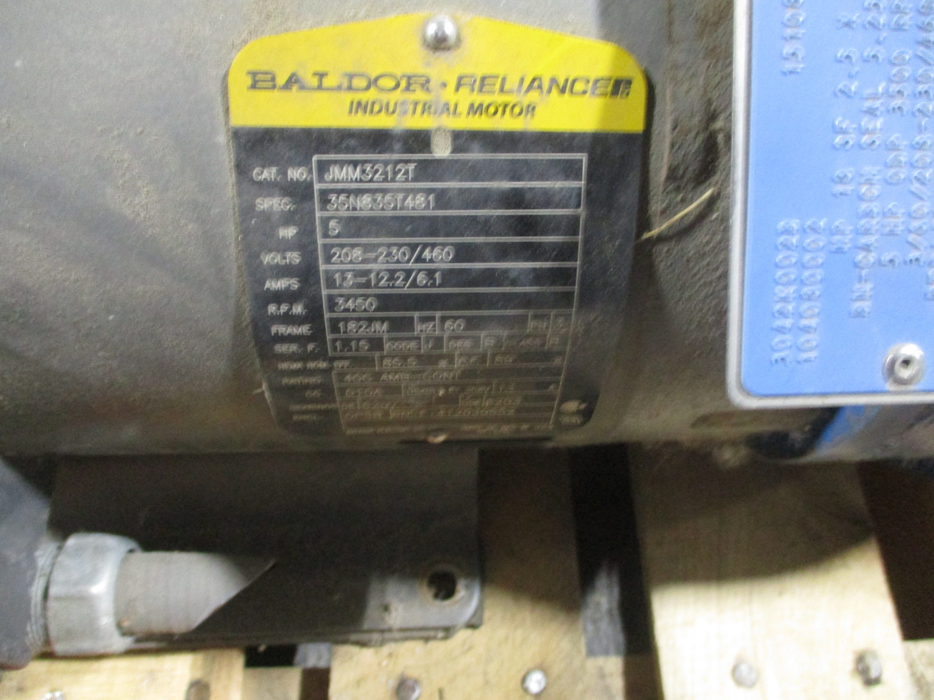 Scot Pump Pump 3042K002B 5HP 3500RPM 208-230/460V 3Ph 60Hz Used