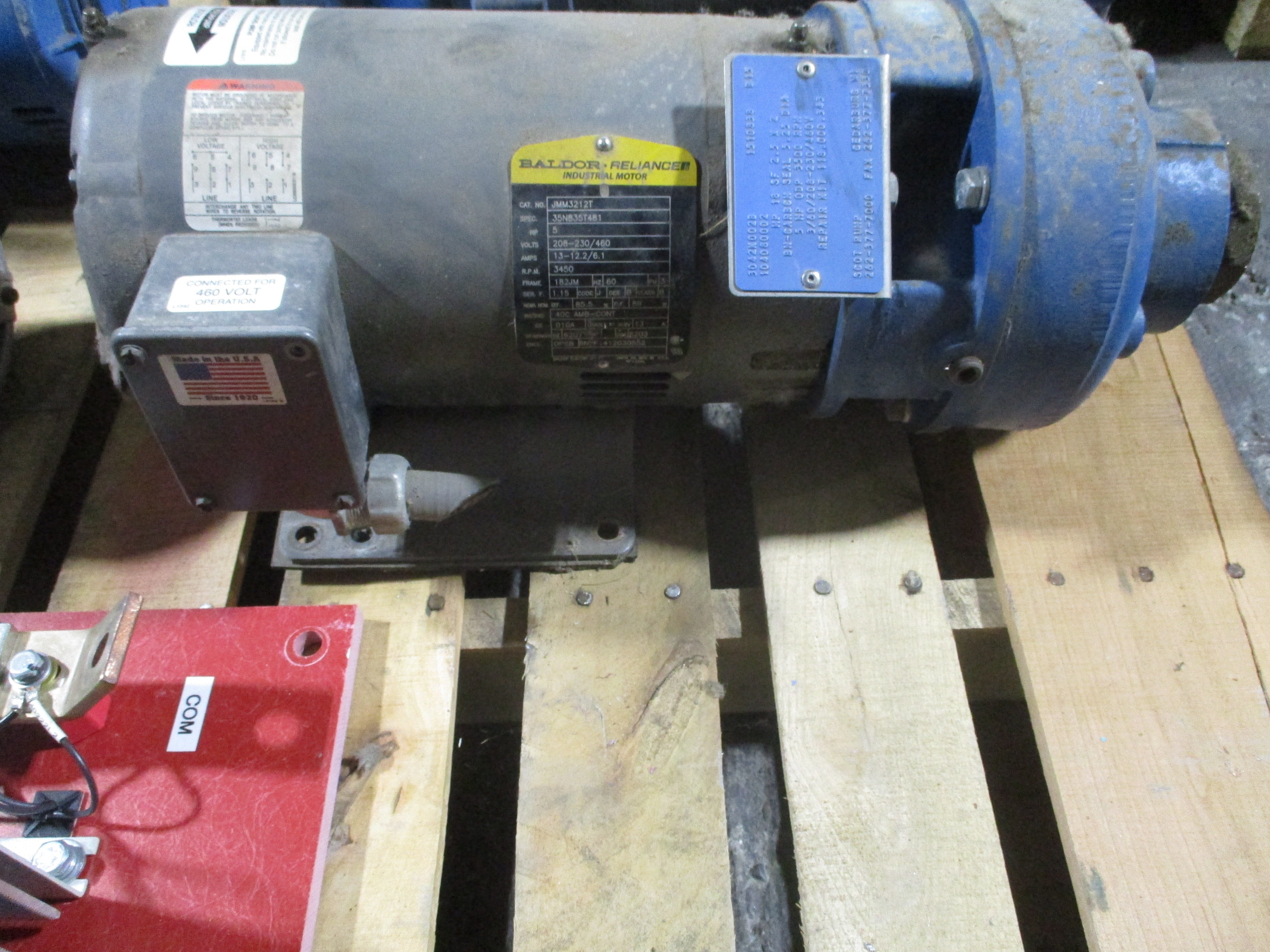 Scot Pump Pump 3042K002B 5HP 3500RPM 208-230/460V 3Ph 60Hz Used