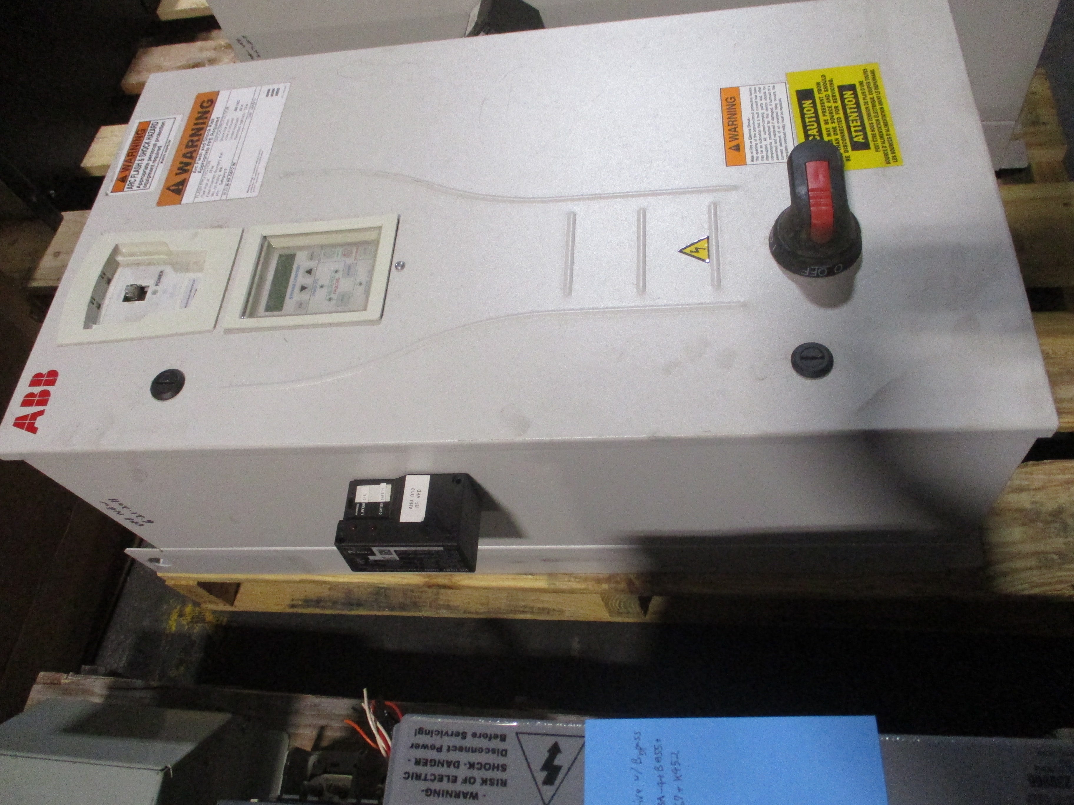 ABB ACH550 AC Drive W/Bypass ACH550-BDR-023A-4+B055+F267+K452 15HP Used