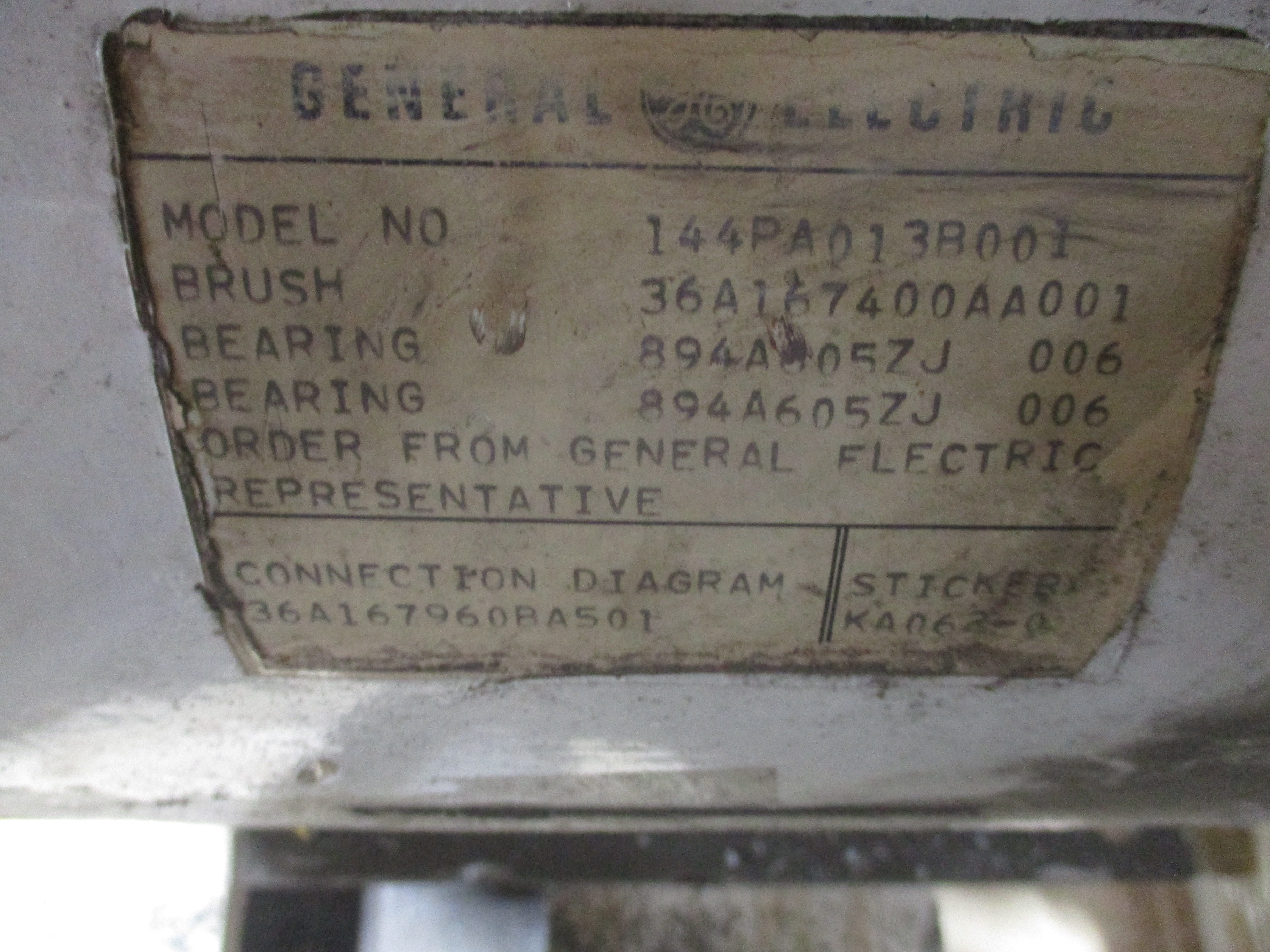 GE DC MOTOR 5CD144PA0138001 5.0HP 1750/2300RPM 240V Enclosure: DPFG 17.7A Shunt