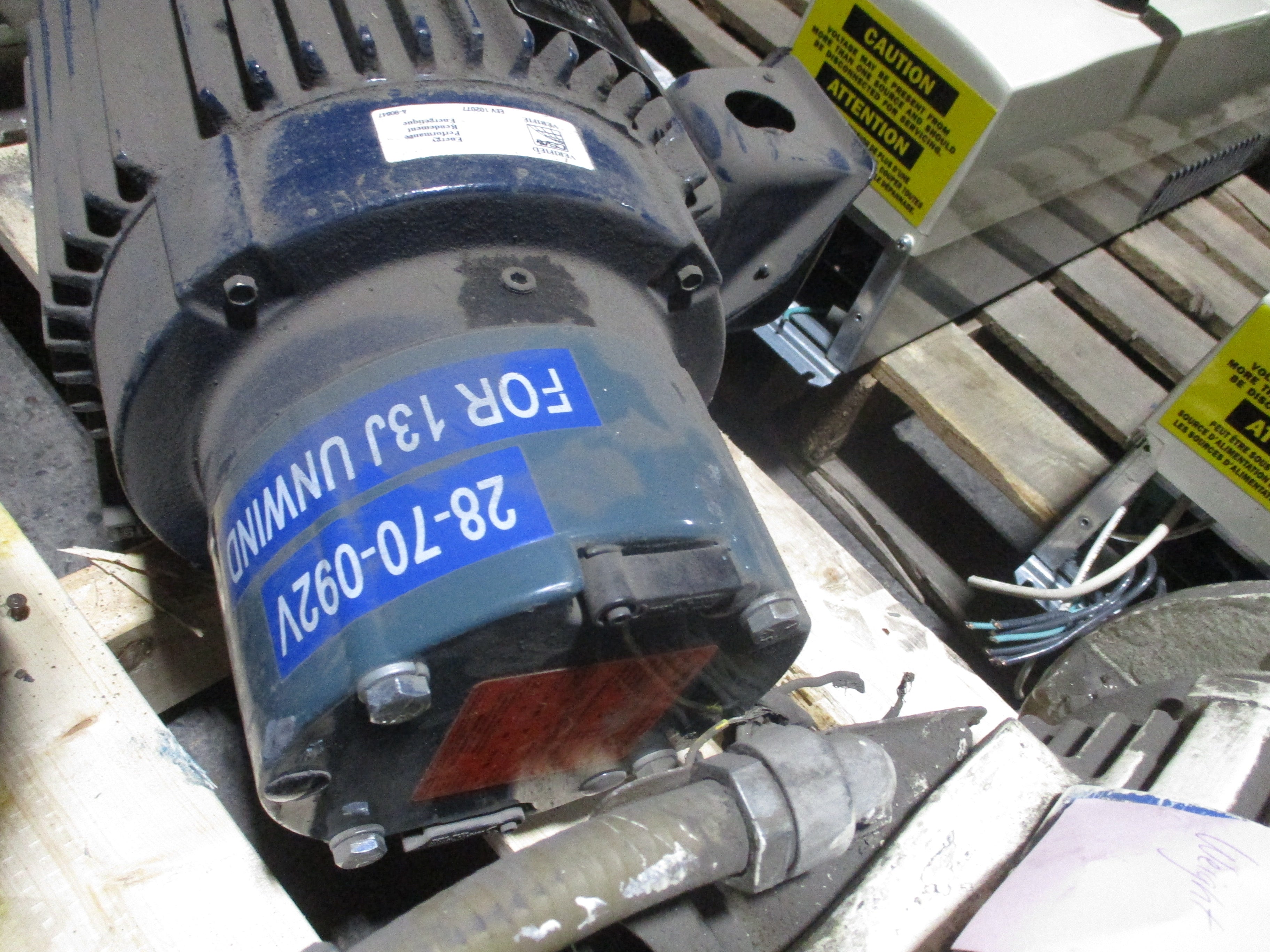 Marathon Motor W/Brake EB182THTS8028EPL 3HP 230/460V 5400RPM Used