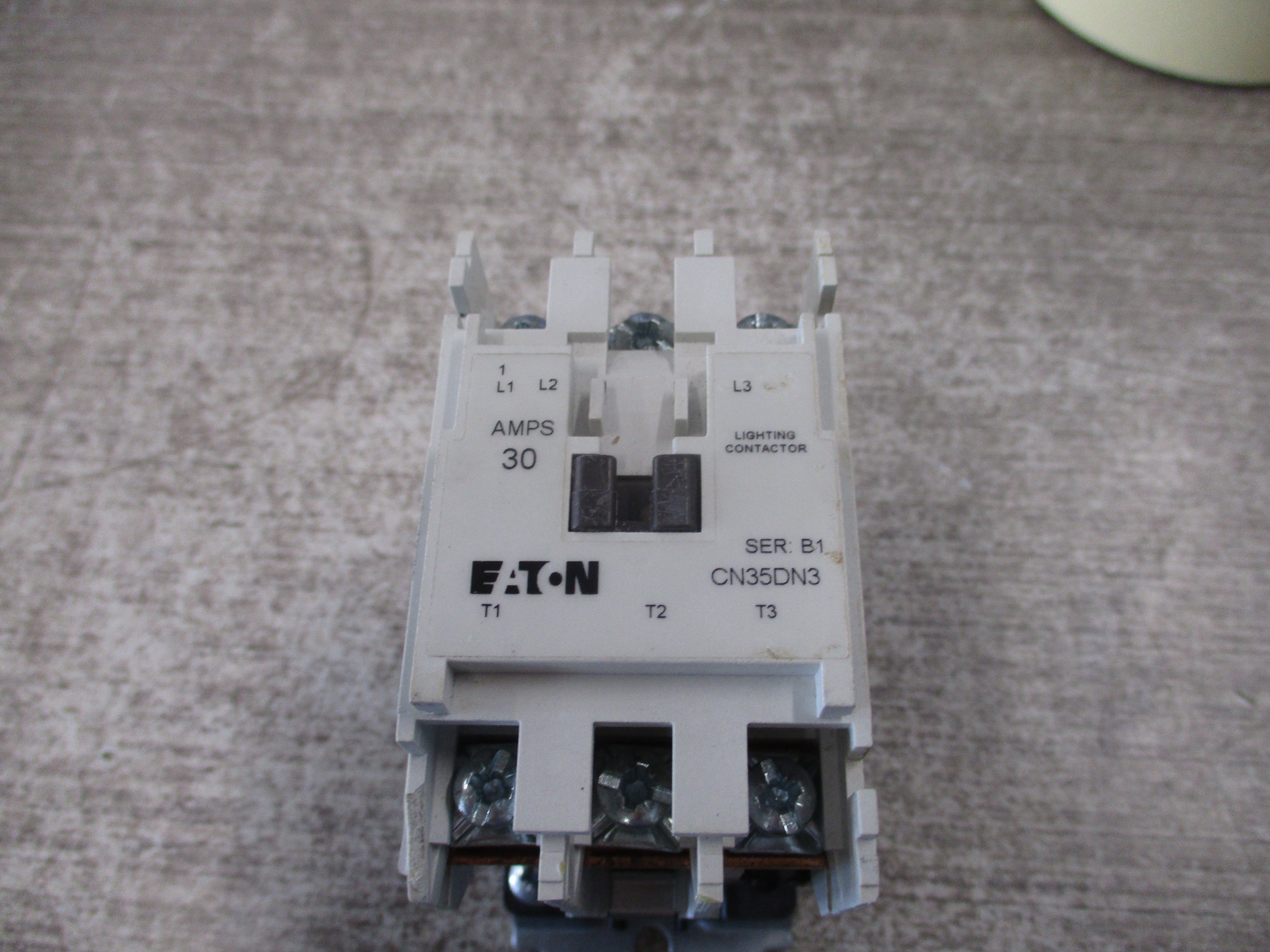 Eaton Lighting Contactor CN35DN3 Ser. B1 120V Coil 30A Used