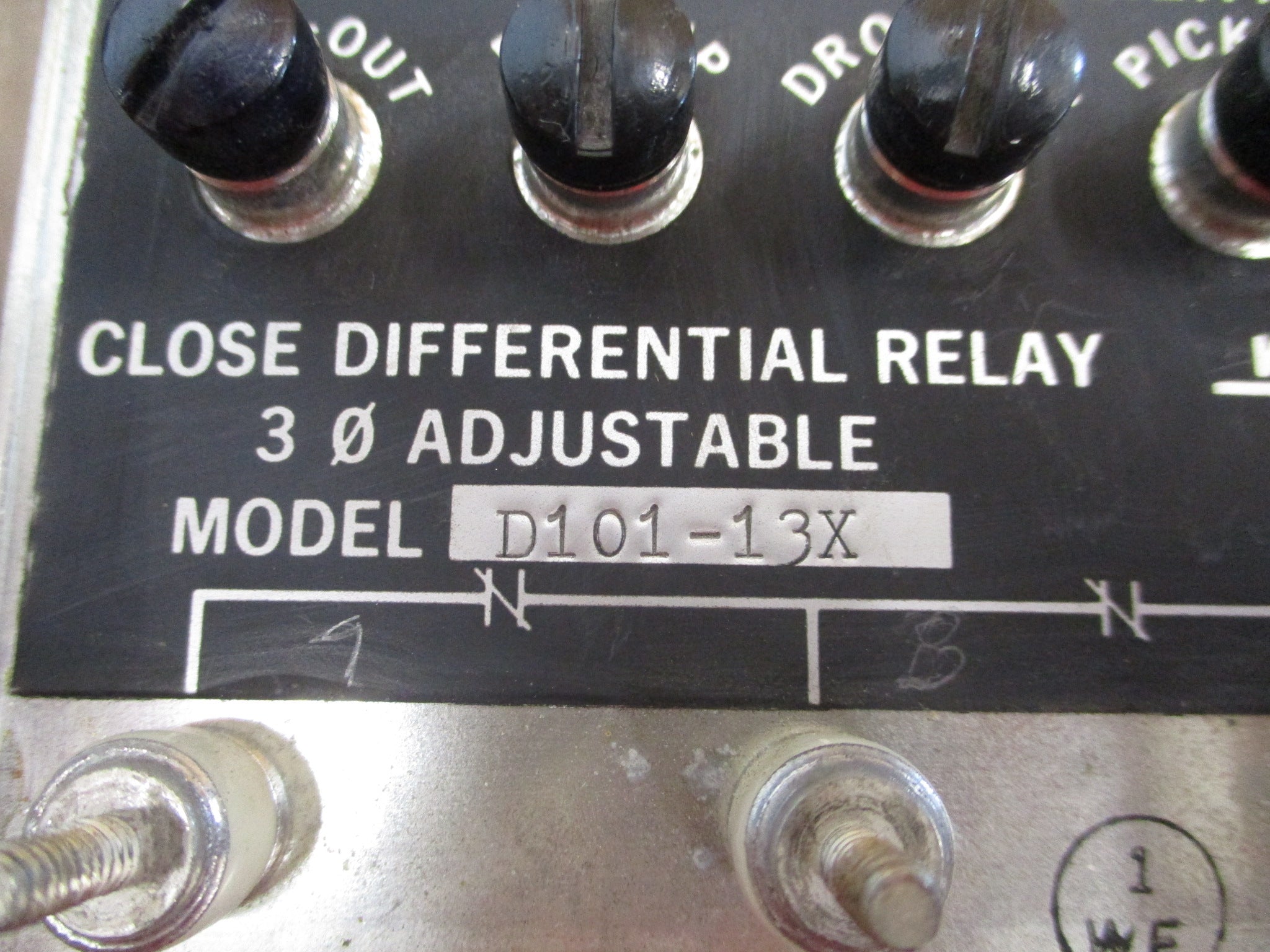 Wilmar Close Differential Relay D101-13X 120V 3Ph Used