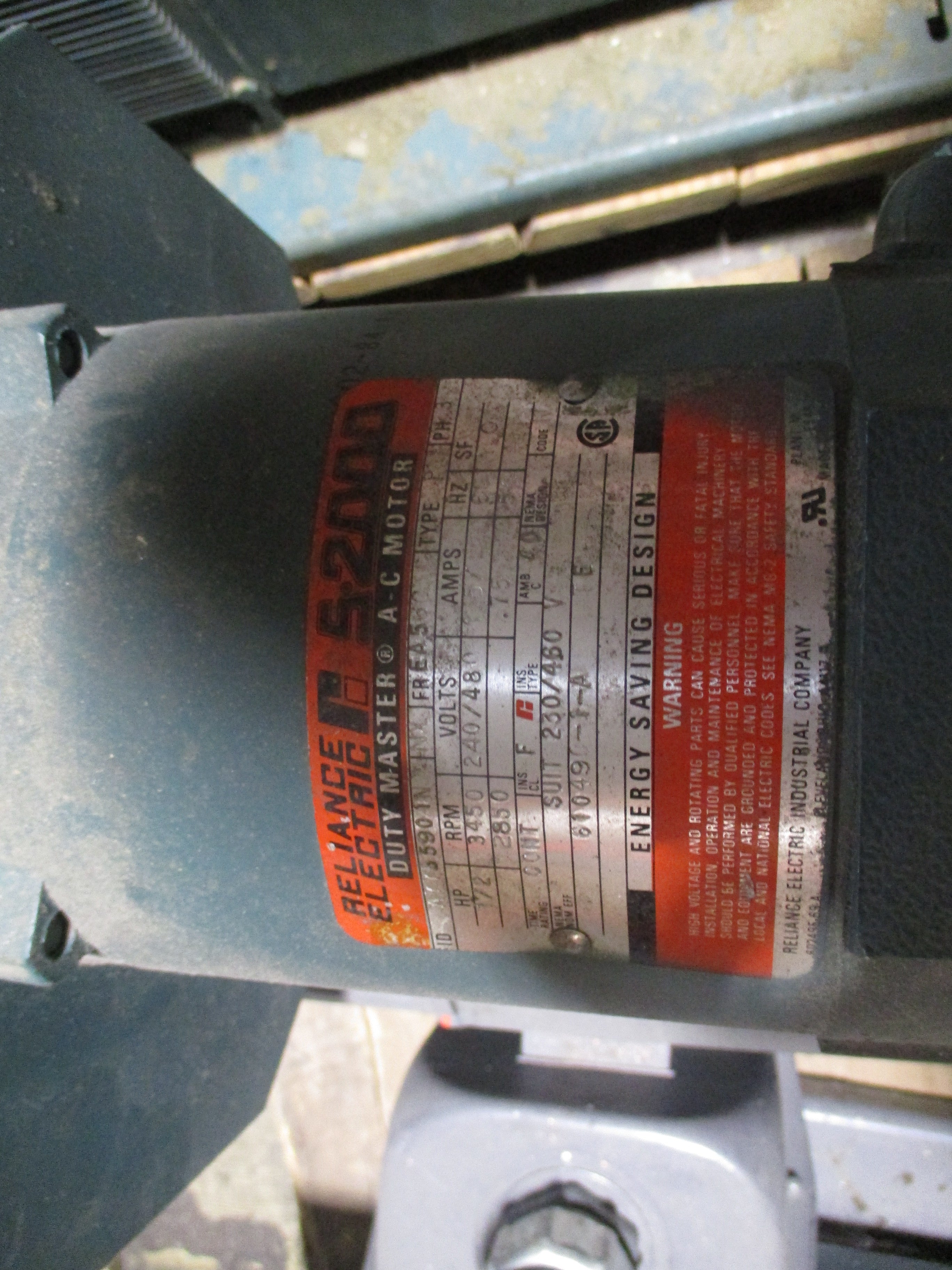 Reliance Electric DC Motor Forced Ventilated 02KSW08685A-PY 30HP 240V 1750/2300R