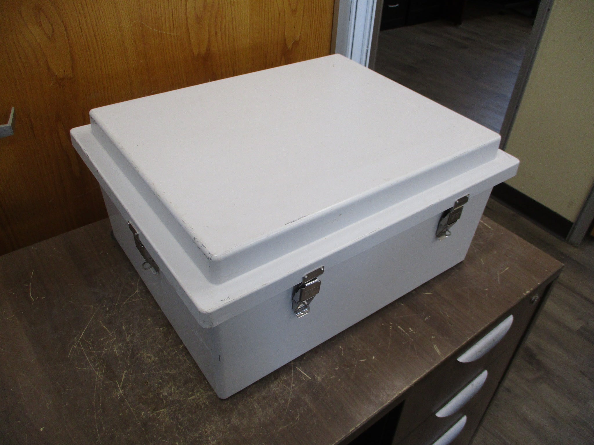 Allied Moulded Products Nema 3R, 4X, 12 Enclosure AM2068RL Size: 20" x 16" x 8"