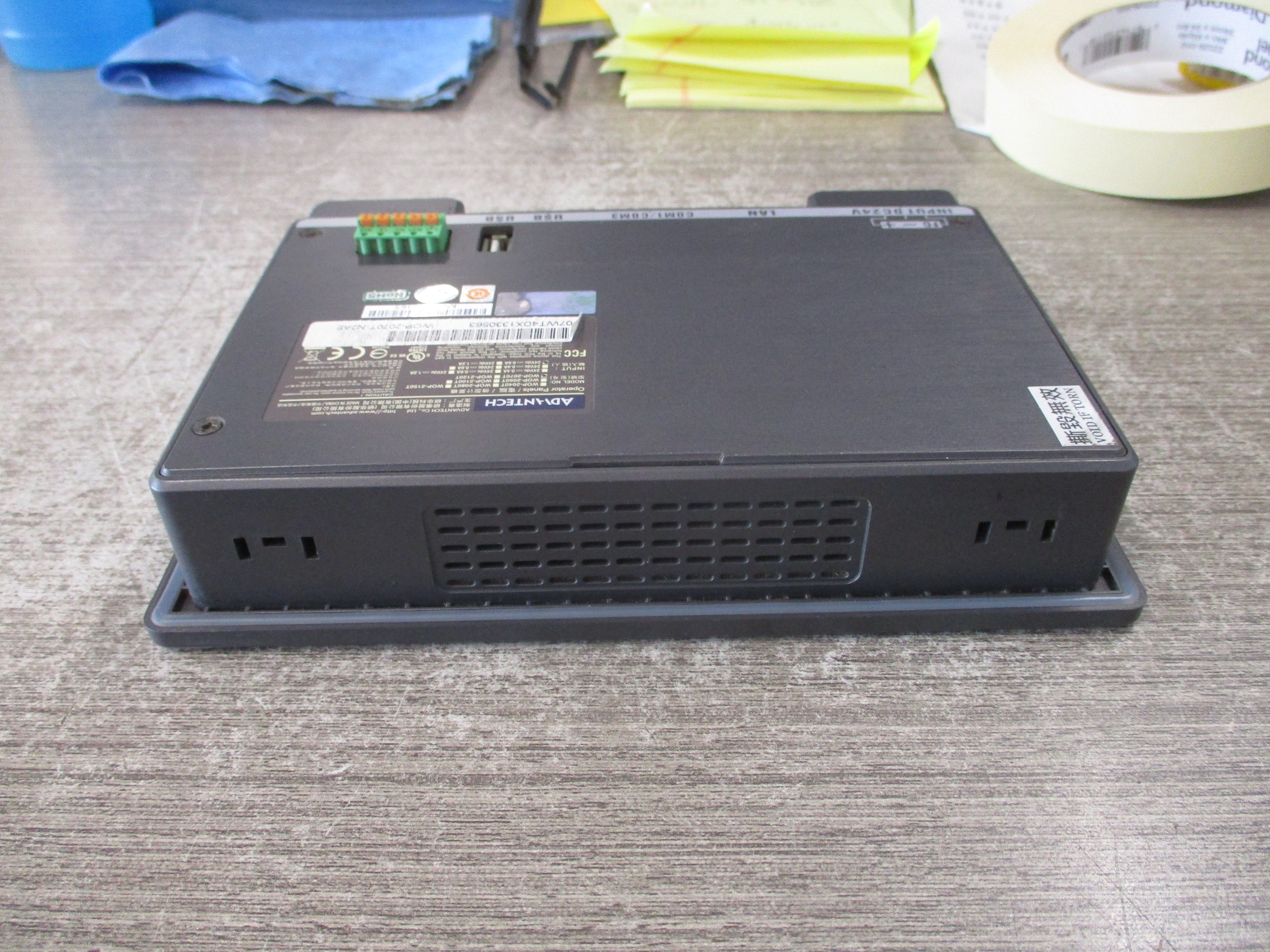 Advantech Operator Panel WOP-2070T-N2AE 24VDC 0.6A Used