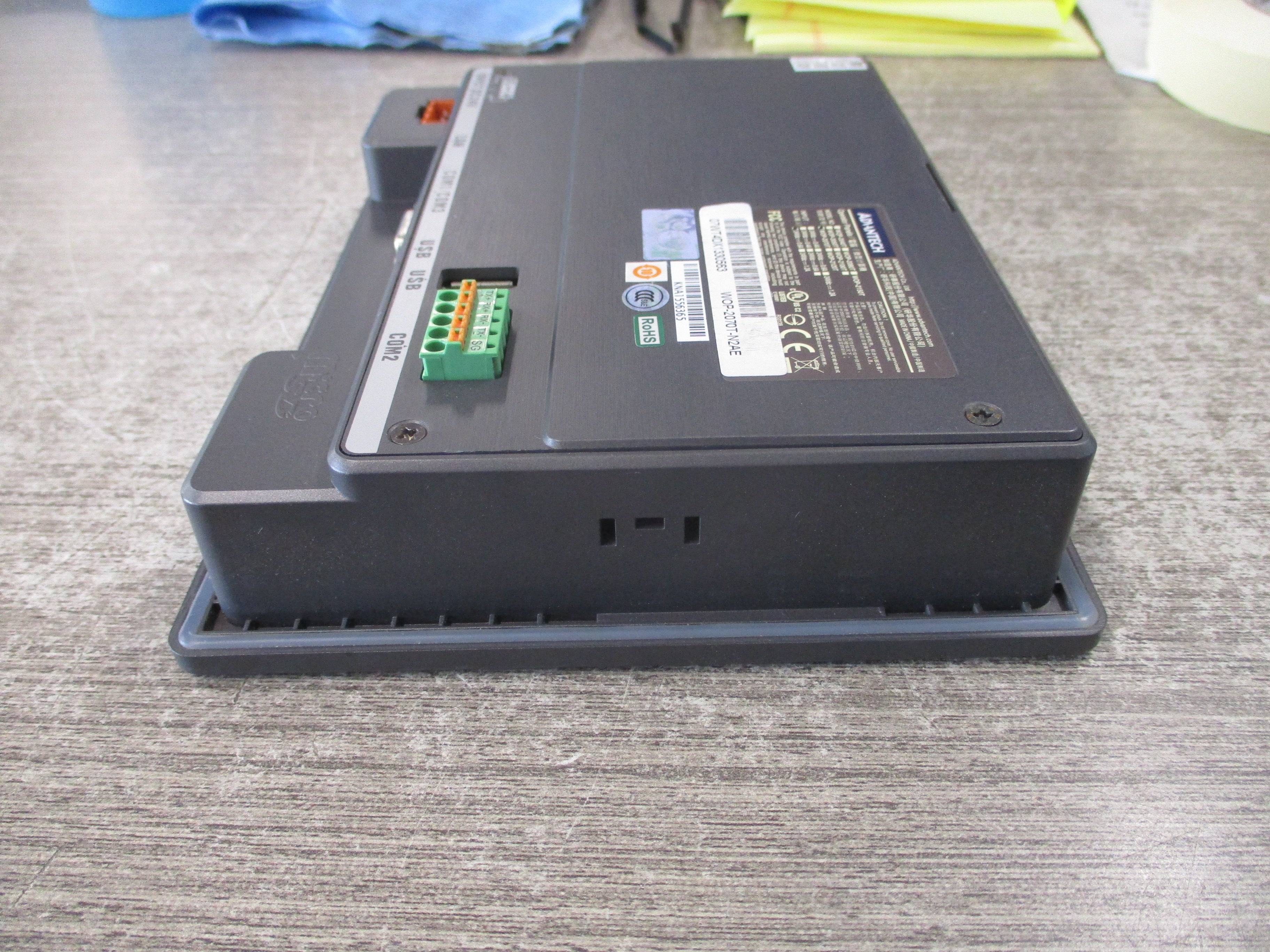 Advantech Operator Panel WOP-2070T-N2AE 24VDC 0.6A Used