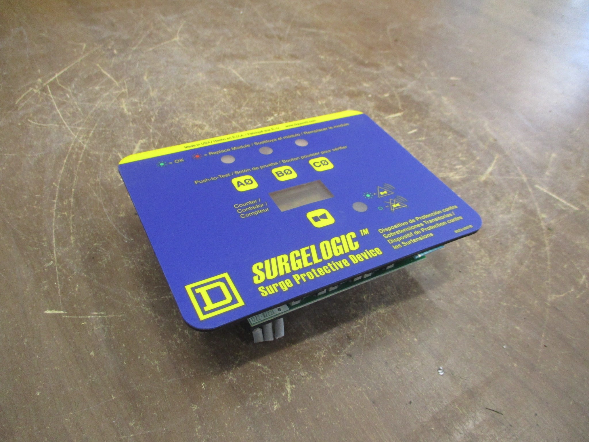 Square D SurgeLogic Surge Protective Device Display TVS3DSPHC Used