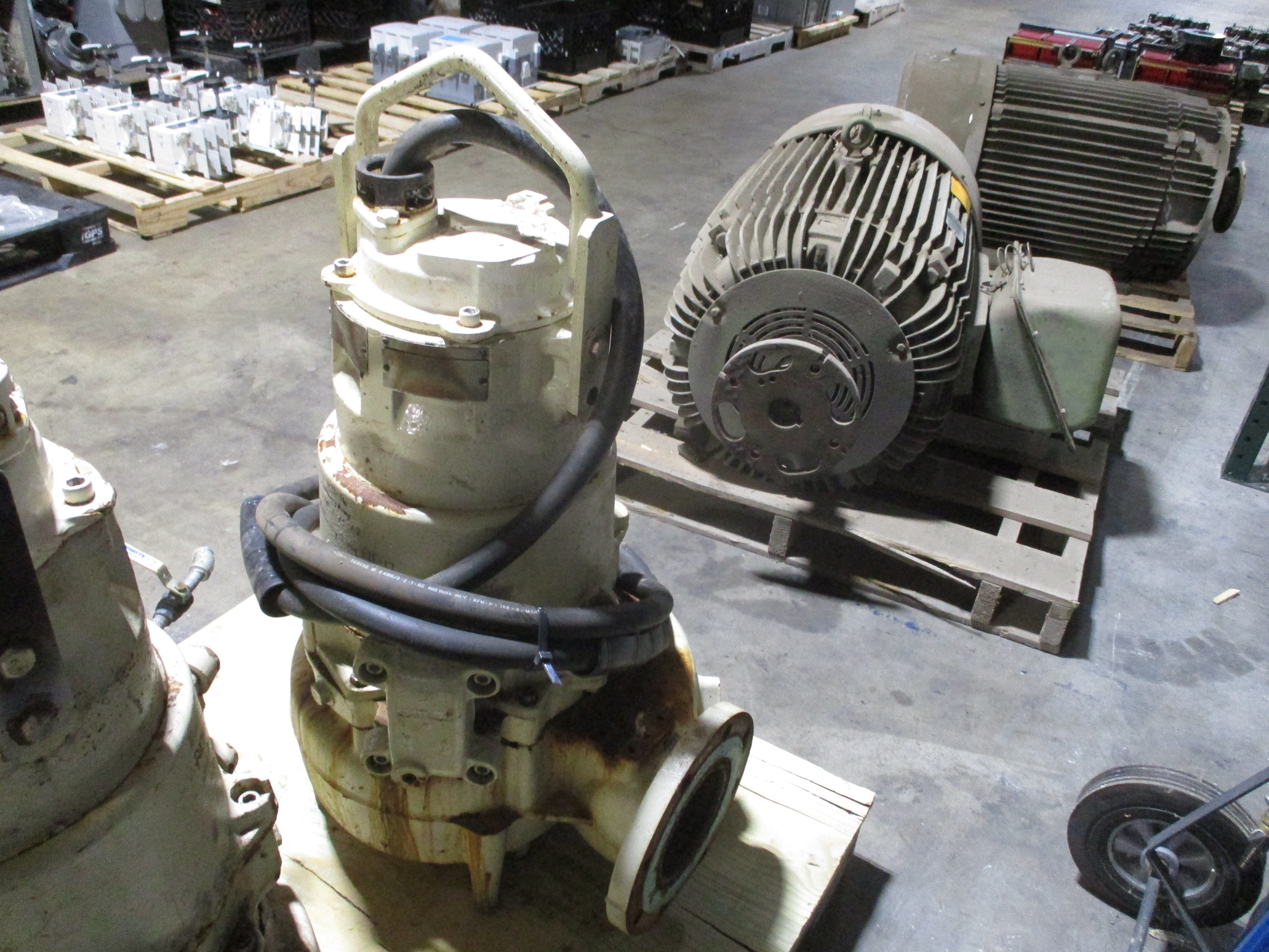 Flygt Submersible Pump 3152.181 20HP 460/230V 1800RPM 3Ph 60Hz Pump Rebuilt: 4/12/16 Used