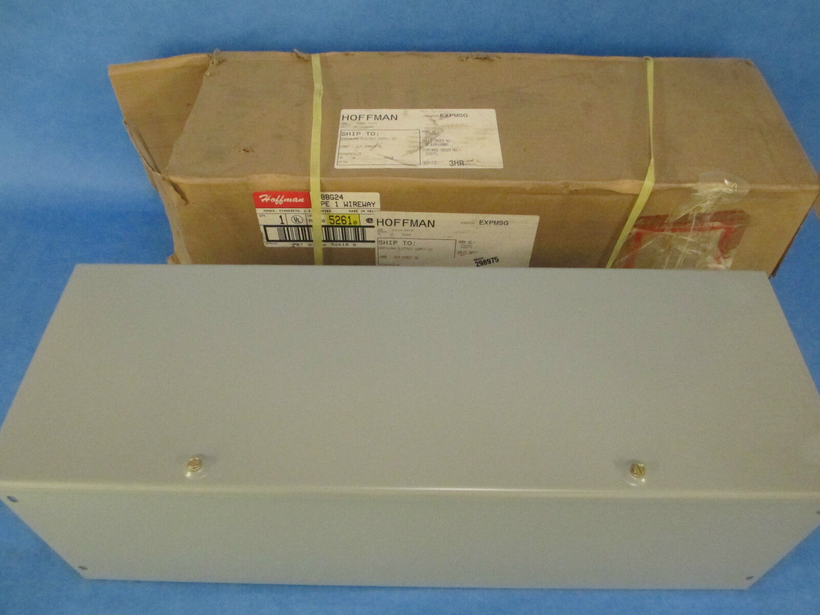 Hoffman Wireway F-88G24, Type 1 8"x8"x24", New in Box!!!