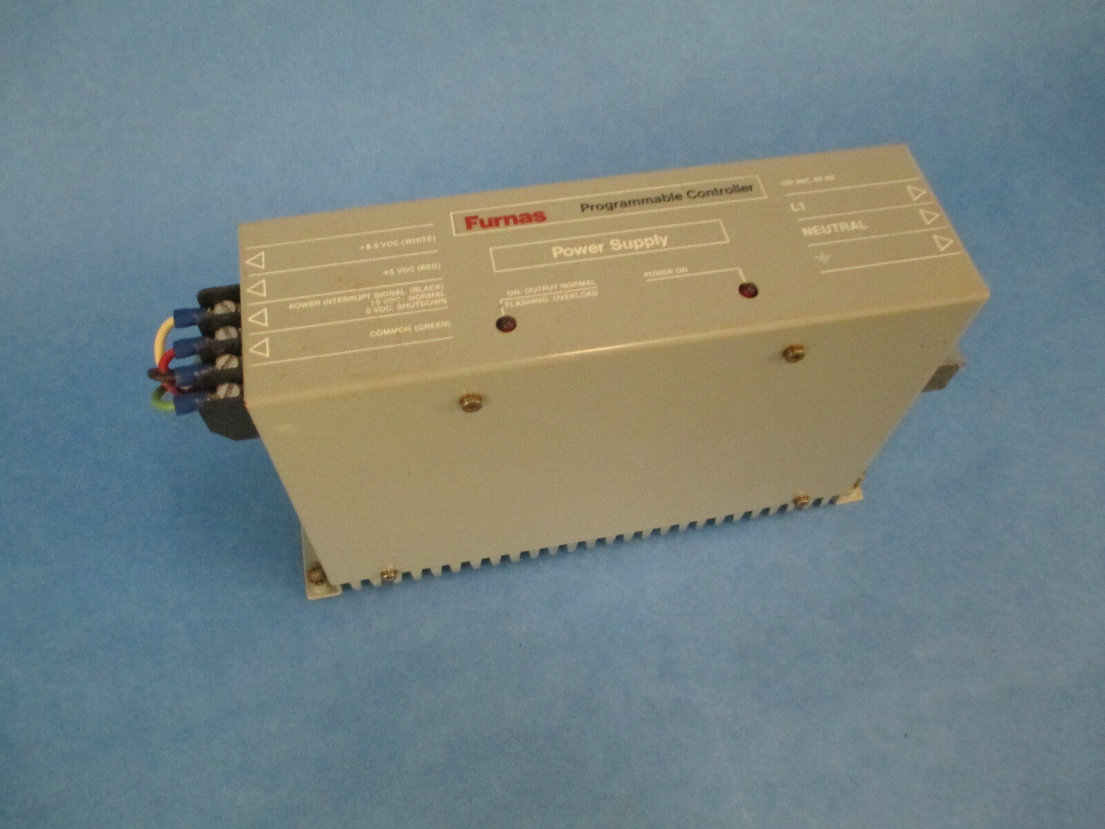 Furnas Power Supply 96PA5F, 1A 120VAC 60Hz, 5VDC / 8.5VDC Output Used