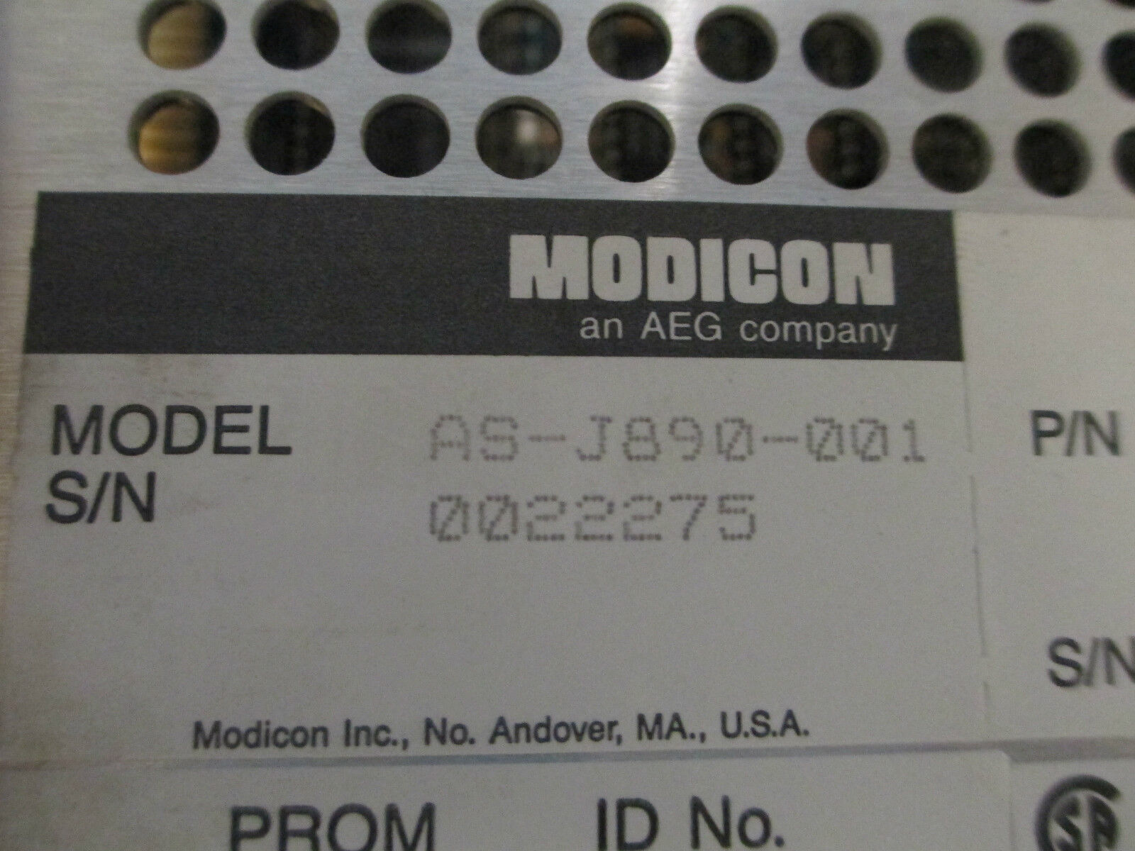 Modicon Remote I/O Processor J890, AS-J890-001 Used