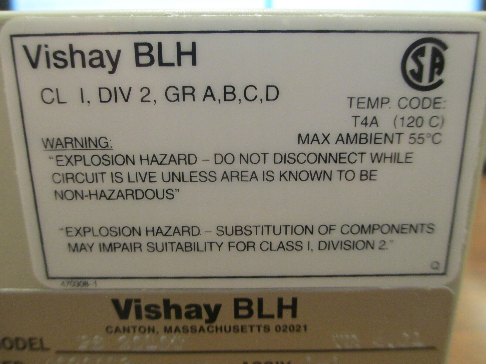 Vishay BLH Transmitter PS 2010T, 115/230V 1/4A, 50/60Hz