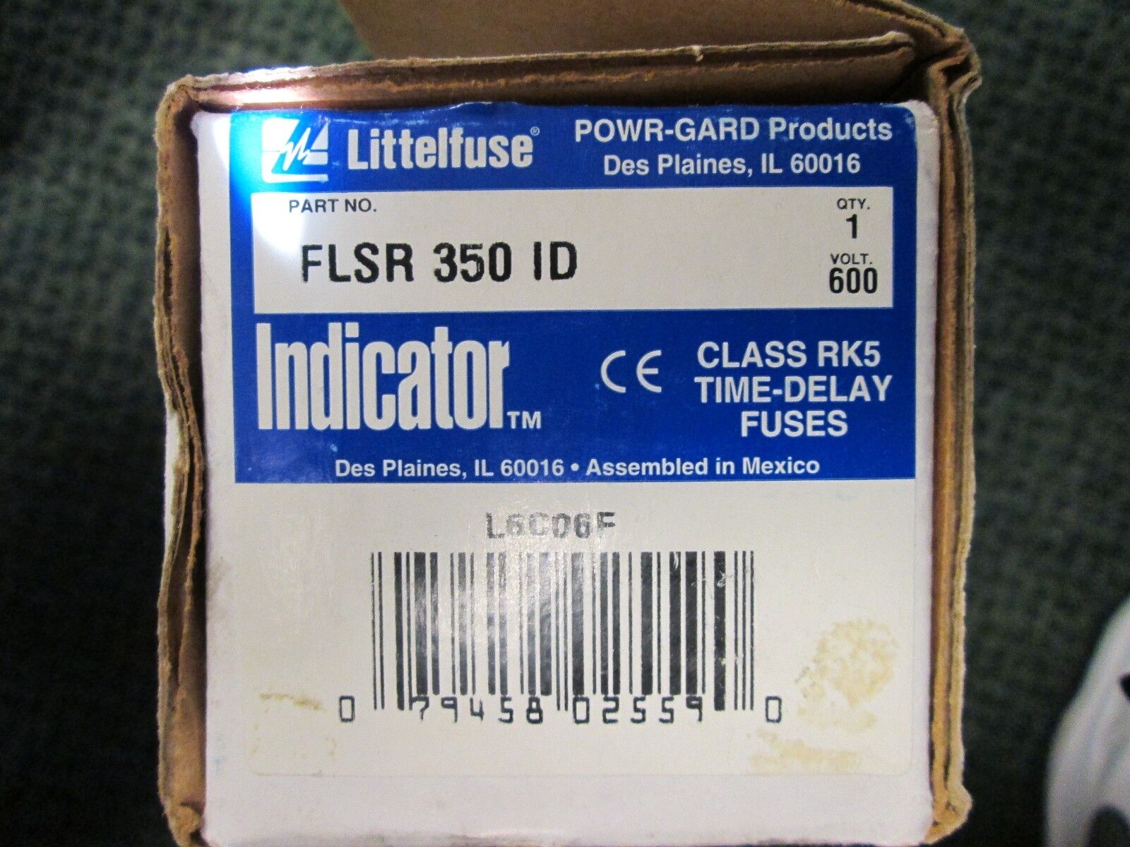 LittleFuse Time Delay Fuse 350A 600V New Surplus