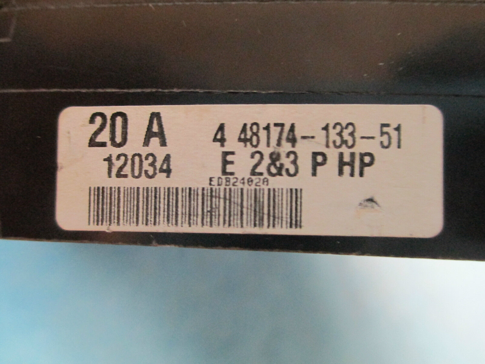 Square D Circuit Breaker EDB24020, 20A 480V 2P Used