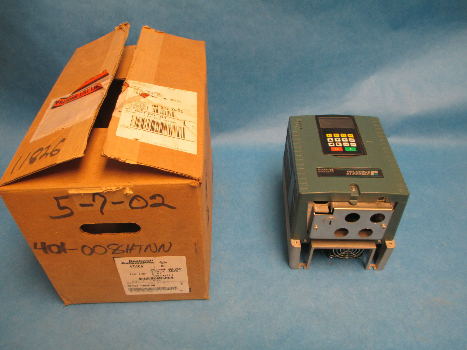 Rockwell AC Drive 9VT401-008HTNN, 5HP 8A 3PH, New Surplus