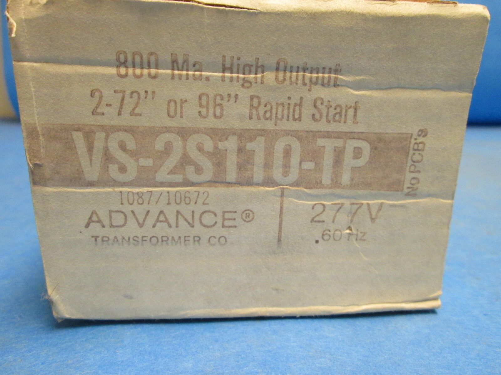 Advance Ballast VS-2S110-TP 277v