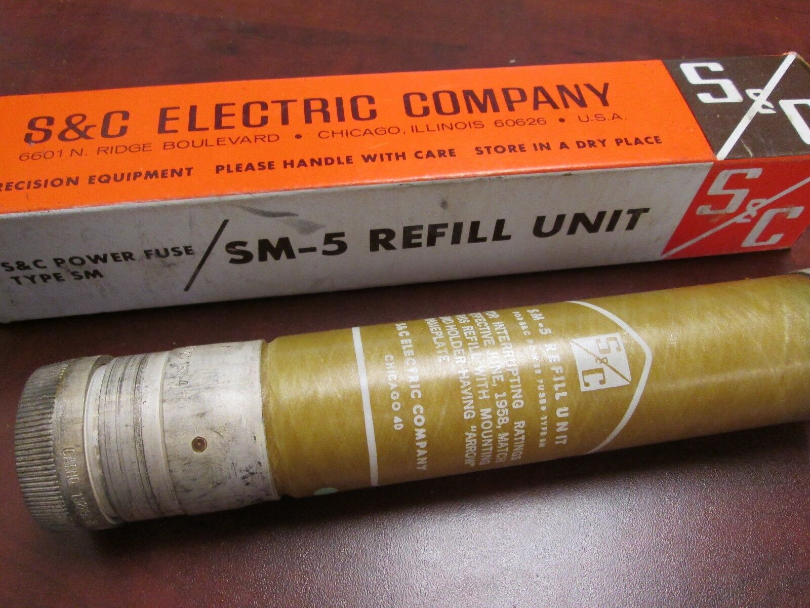 S&C SM-5 Power Fuse Refill Unit 132250R4 14.4KV 150E New Surplus