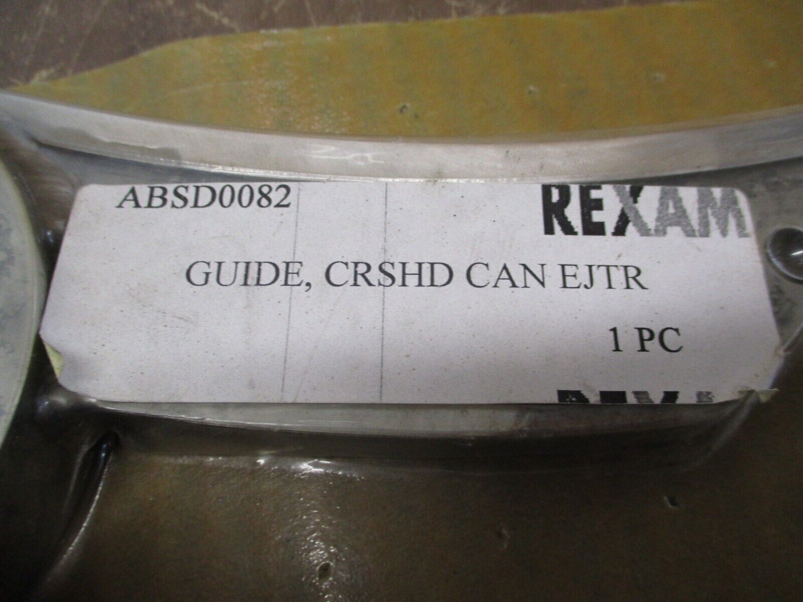 Rexam Crushed Can Ejector Guide ABSD0082 New Surplus